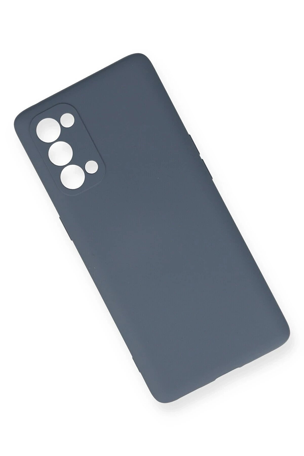 Oppo Reno 5 Pro Kılıf Nano İçi̇ Kadi̇fe Si̇li̇kon - Gri̇ - Dropx2710-6165