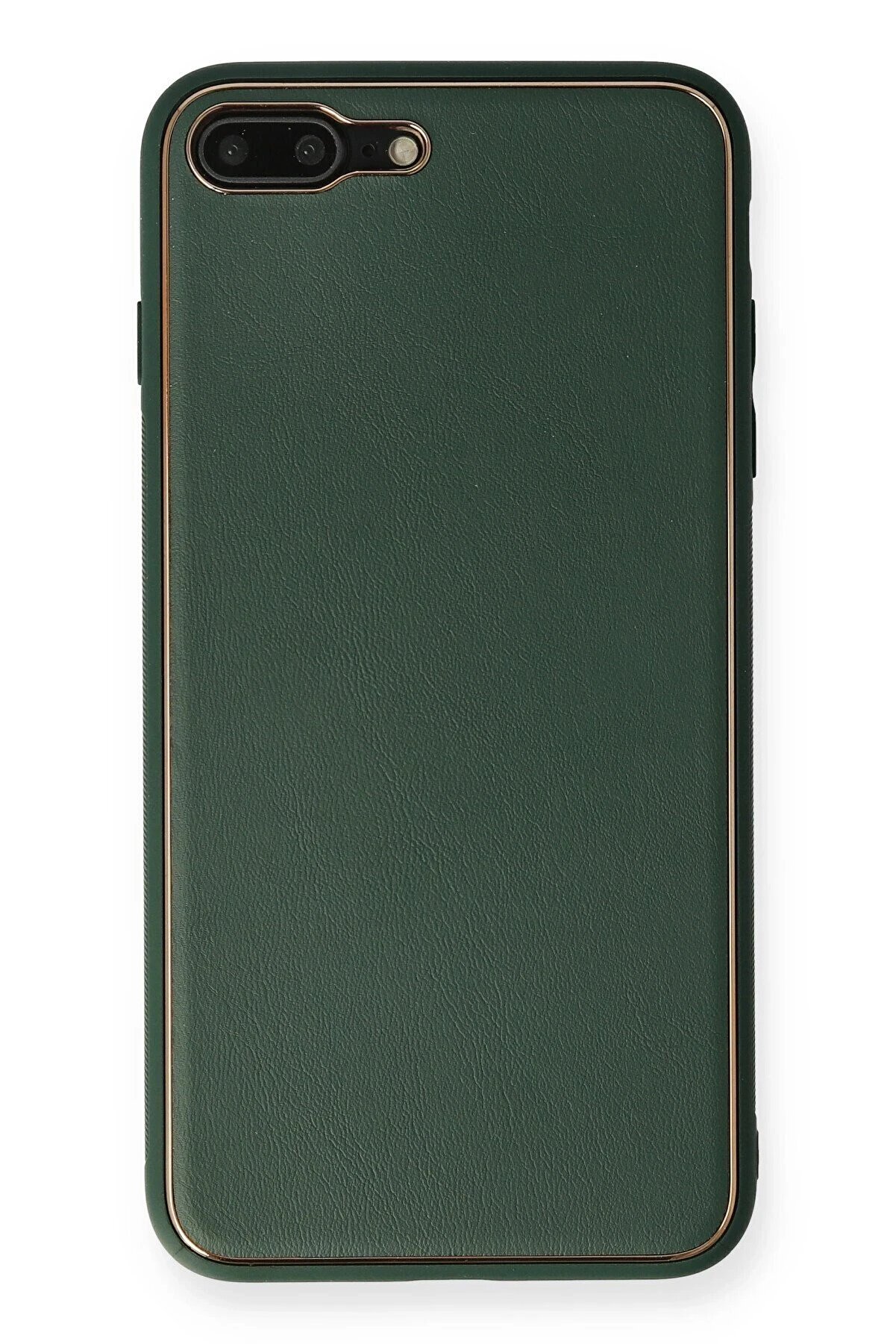 CepteToptan iPhone 7 Plus Kılıf Coco Deri Silikon Kapak - Yeşil - DROPX7660-1936