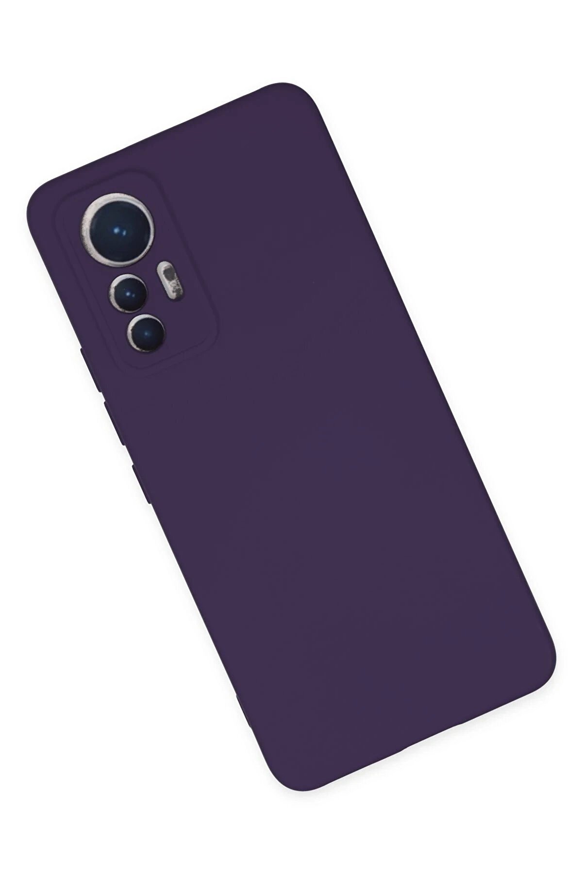 Xi̇aomi̇ Mi̇ 12 Li̇te Kılıf Nano İçi̇ Kadi̇fe Si̇li̇kon - Mor - Dropx5839-2000