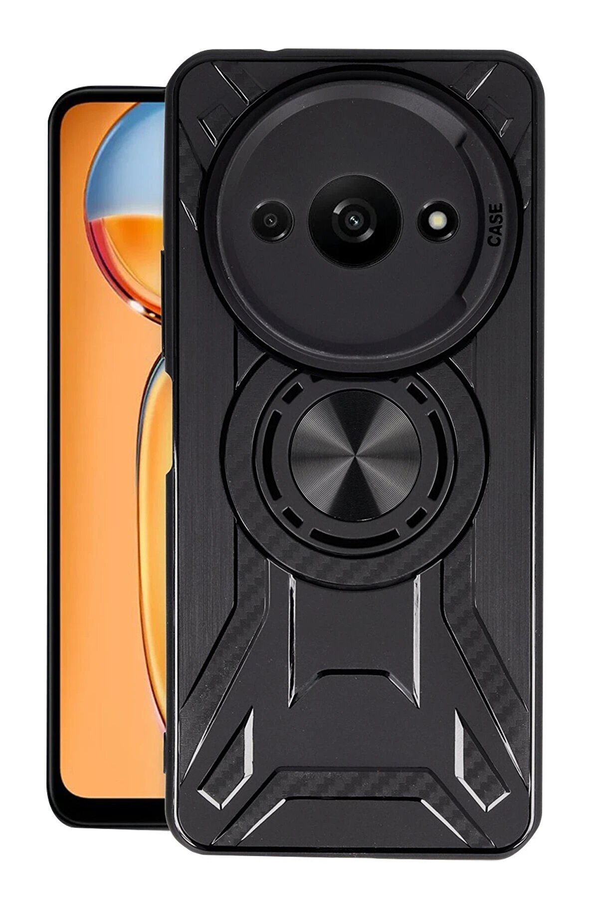 CepteToptan Xiaomi Redmi A3 4G Kılıf Lincoln Silikon - Siyah - DROPX5634-7094