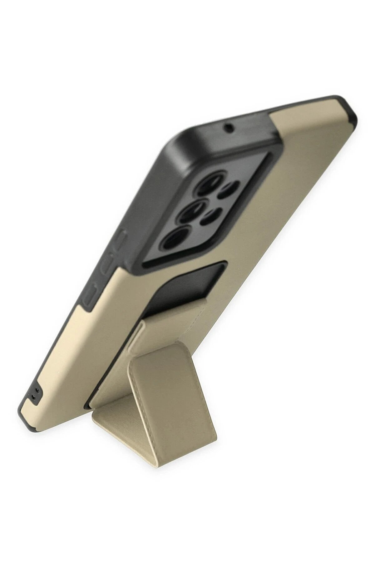 Samsung Galaxy A53 5G Kılıf Mega Standlı Si̇li̇kon - Gold - Dropx6746-8749