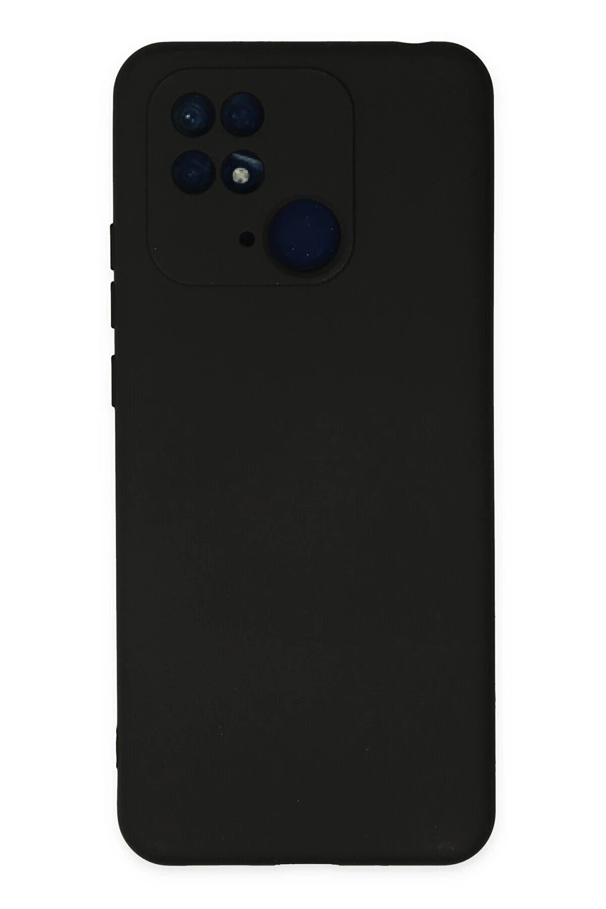 CepteToptan Xiaomi Redmi 10C Kılıf Nano içi Kadife Silikon - Siyah - DROPX8618-1967