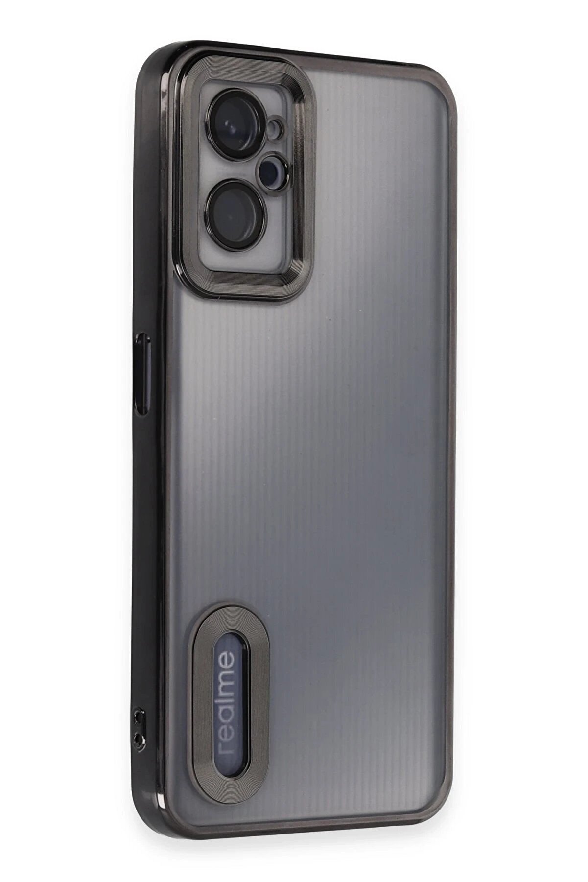 CepteToptan Realme 9i 4G Kılıf Slot Silikon - Siyah - DROPX2003-9198