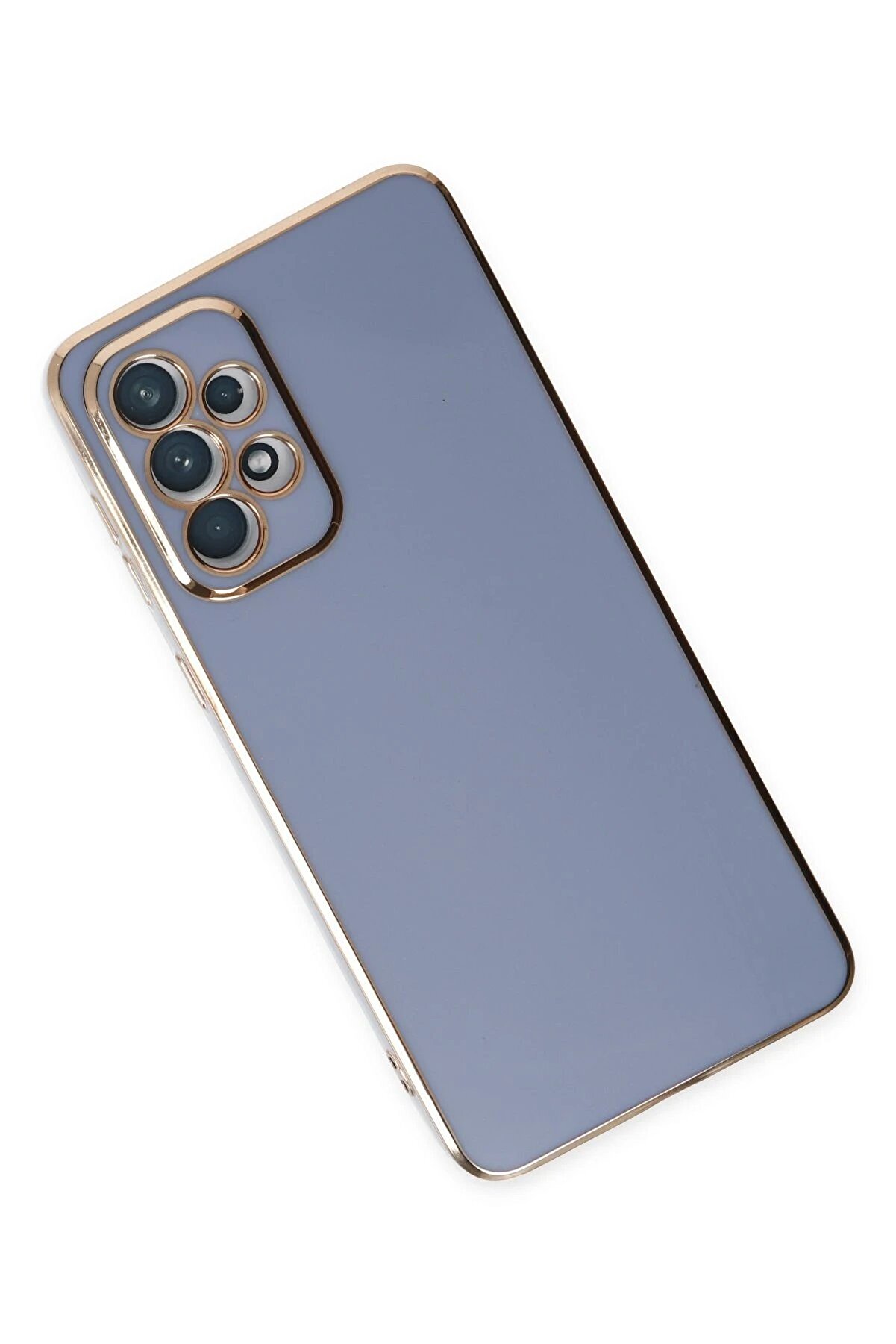 Samsung Galaxy A73 5G Kılıf Volet Si̇li̇kon - Mavi̇ - Dropx4761-9039