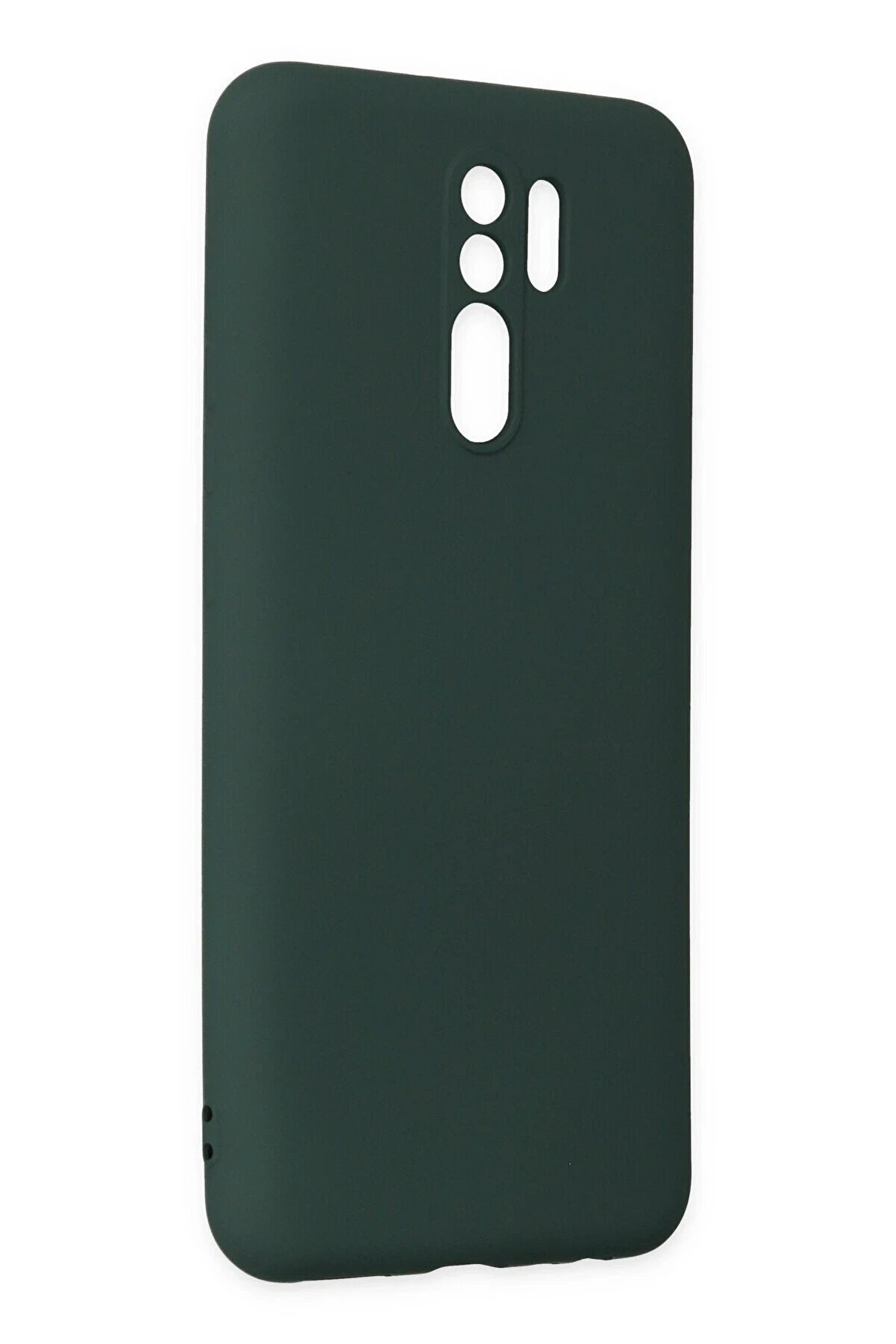 Xi̇aomi̇ Redmi̇ 9 Kılıf Nano İ&ccedil;i̇ Kadi̇fe Si̇li̇kon - Koyu Yeşi̇l - Dropx6522-7618