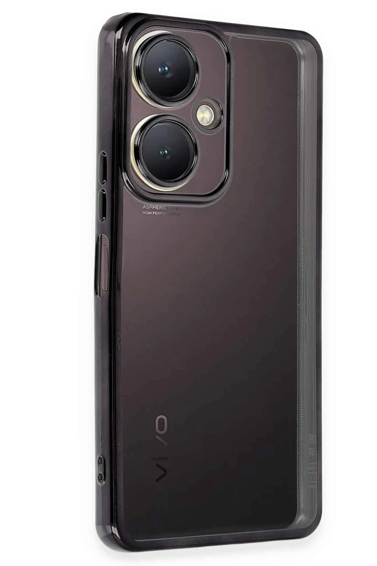 CepteToptan Vivo Y27 Kılıf Lensli Silikon - Siyah - DROPX6409-2824