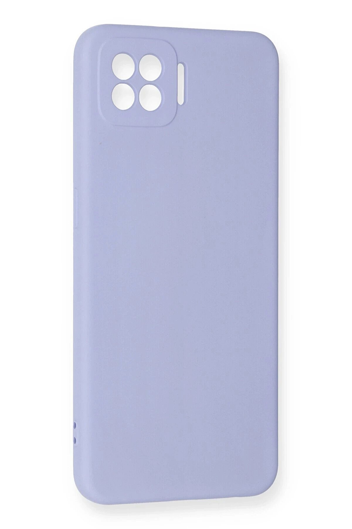 Oppo A73 Kılıf Nano İ&ccedil;i̇ Kadi̇fe Si̇li̇kon - Li̇la - Dropx7952-1934