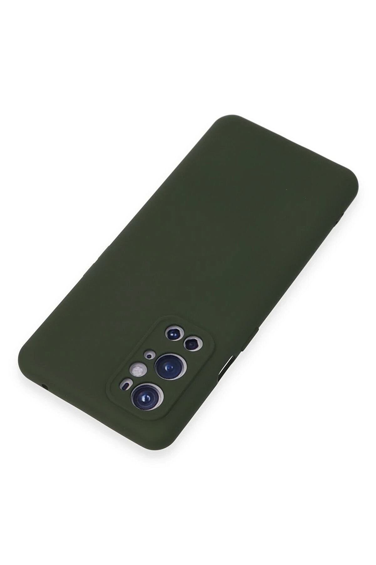 One Plus 9 Pro Kılıf Nano İçi̇ Kadi̇fe Si̇li̇kon - Koyu Yeşi̇l - Dropx5563-1164