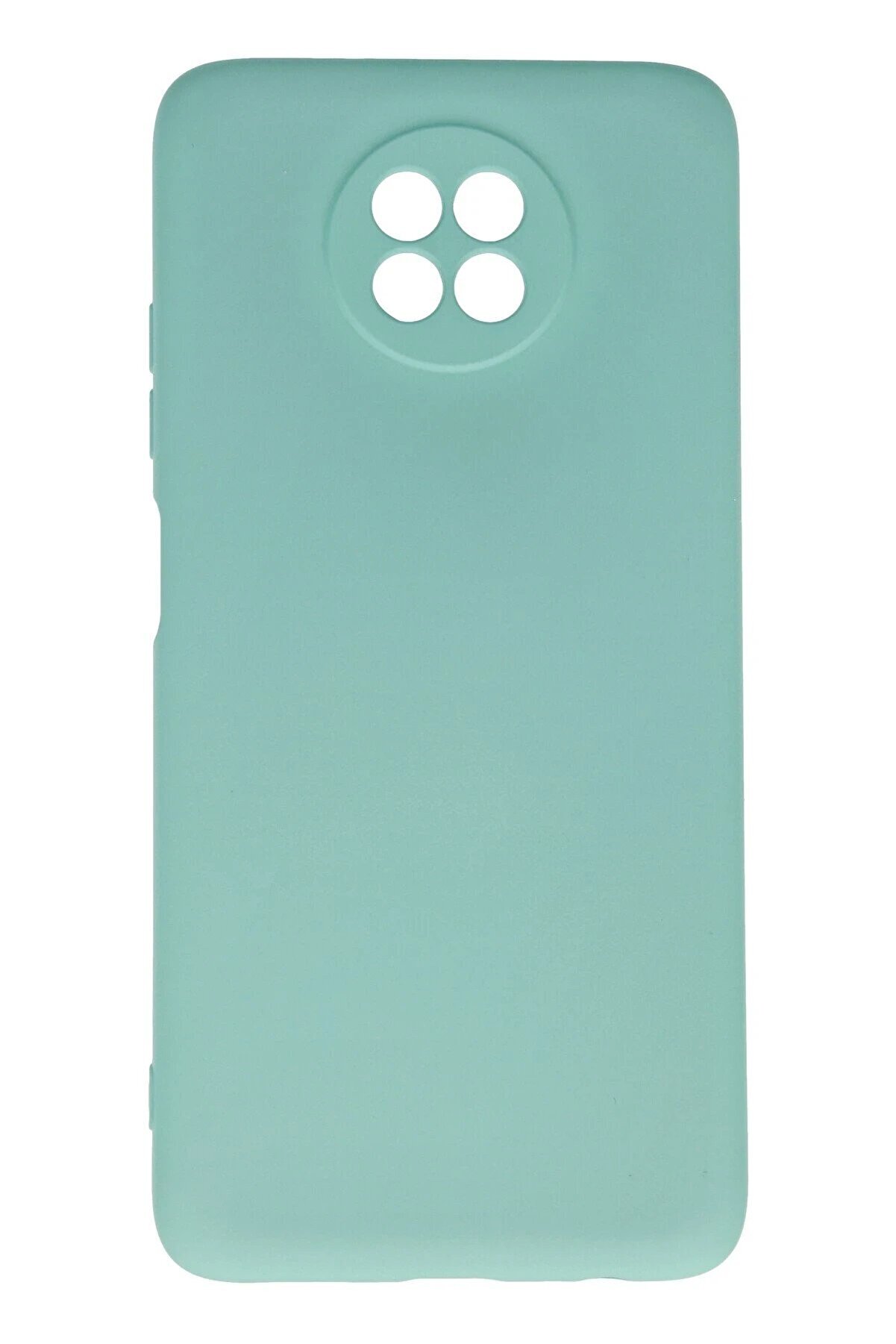 CepteToptan Xiaomi Redmi Note 9 5G Kılıf Nano i&ccedil;i Kadife Silikon - Turkuaz - DROPX3651-2166