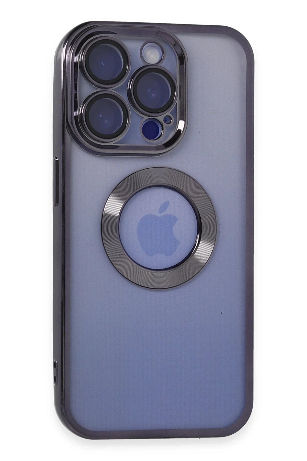 CepteToptan iPhone 15 Pro Kılıf Slot Silikon - Mor - DROPX7469-6638