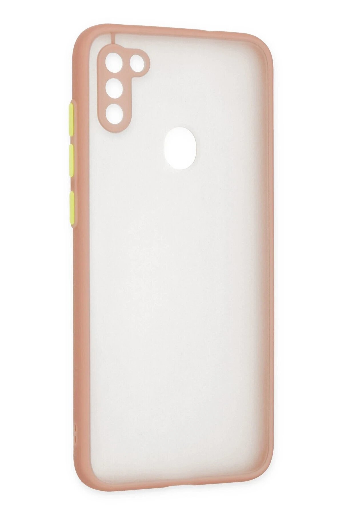 Samsung Galaxy A11 Kılıf Montreal Si̇li̇kon Kapak - Pembe - Dropx6310-5021