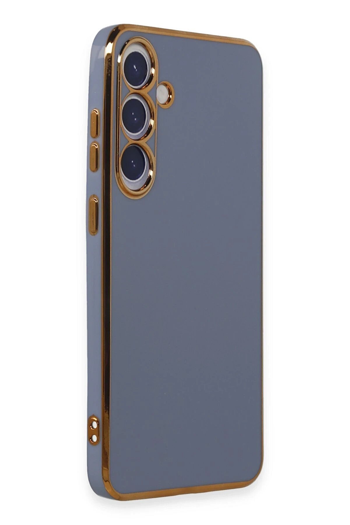 Samsung Galaxy S24 Plus Kılıf Volet Si̇li̇kon - Mavi̇ - Dropx5144-9731