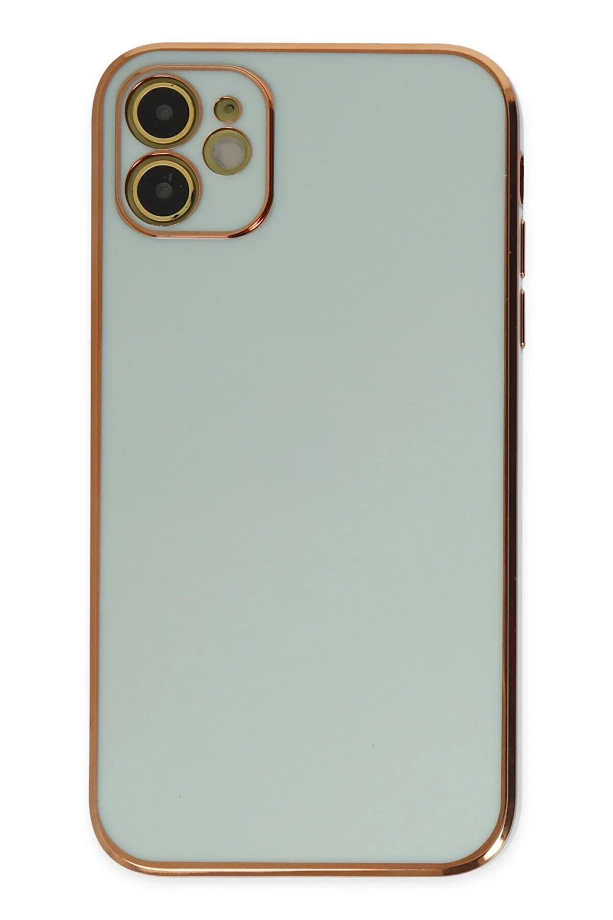 İphone 12 Kılıf Volet Si̇li̇kon - Açık Yeşi̇l - Dropx9208-9601