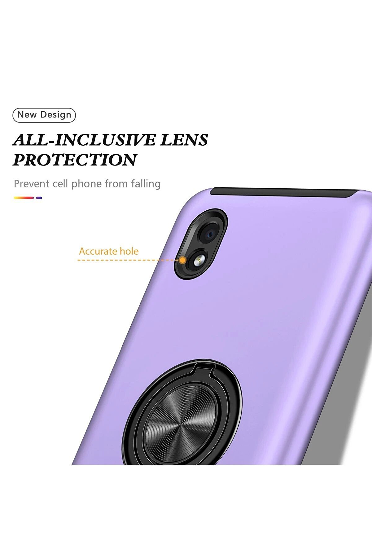 Samsung Galaxy A01 Core Kılıf Eli̇t Y&uuml;z&uuml;kl&uuml; Kapak - Mor - Dropx8375-9279