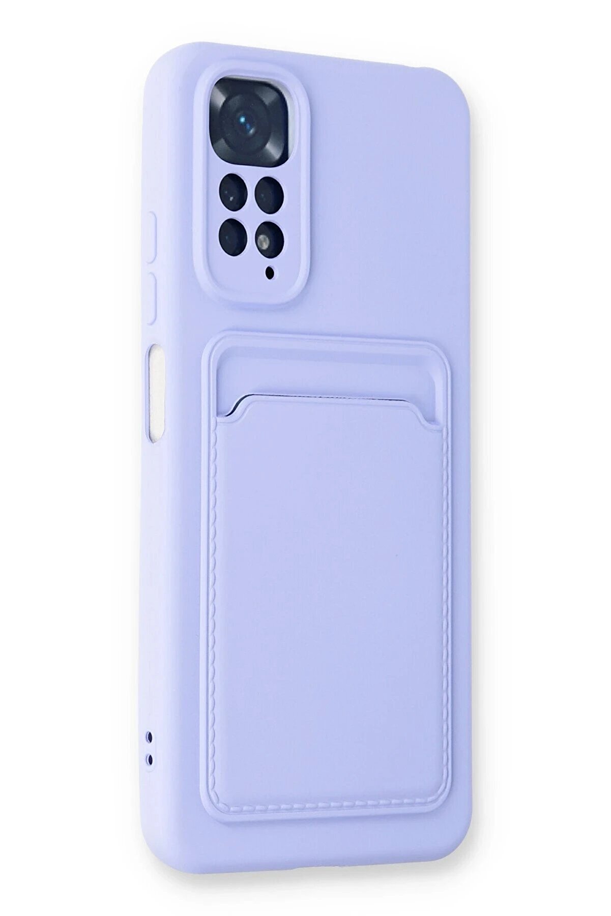 Xi̇aomi̇ Redmi̇ Note 11S Kılıf Kelvi̇n Kartvi̇zi̇tli̇ Si̇li̇kon - Li̇la - Dropx8938-7007