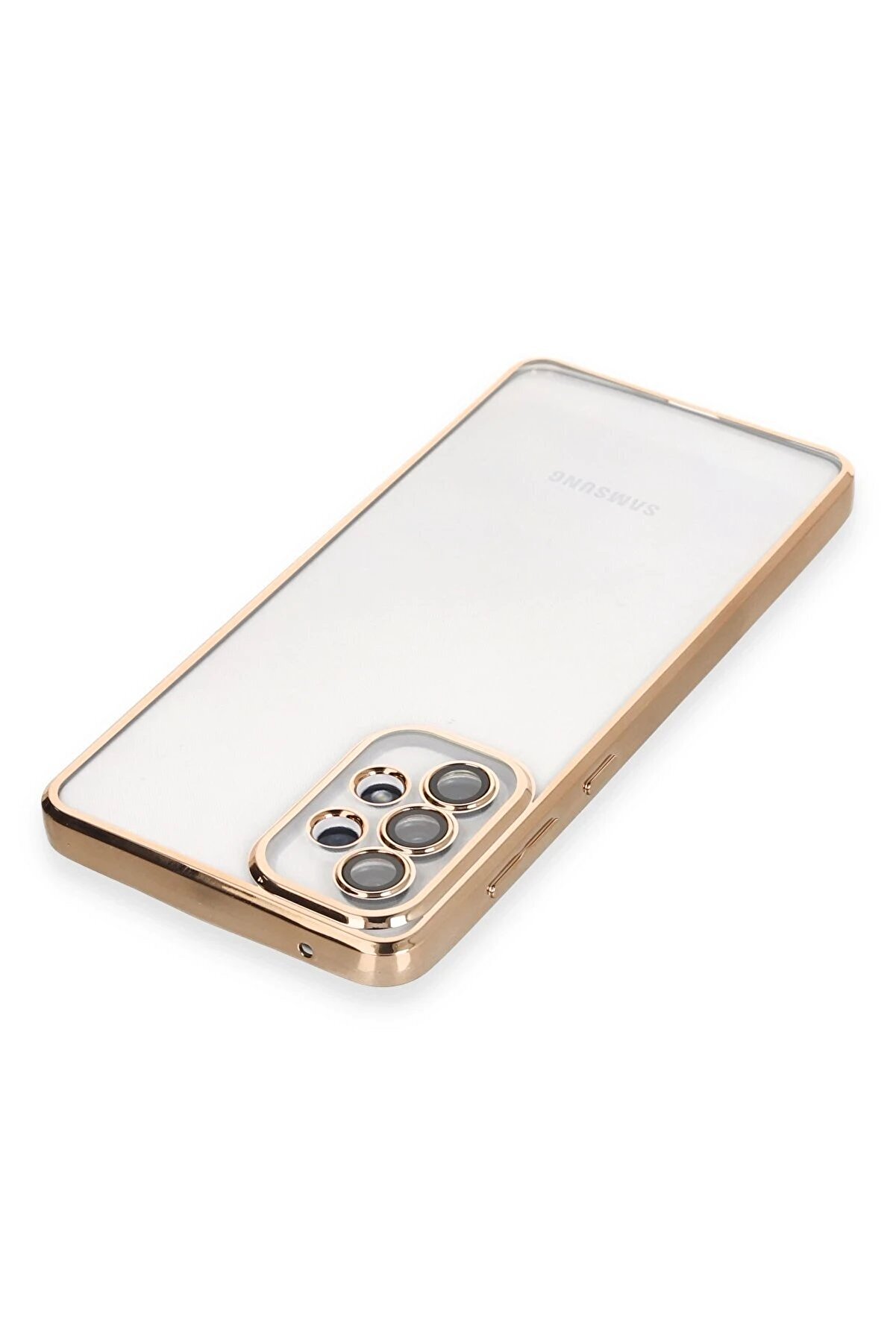 Samsung Galaxy A53 5G Kılıf Lensli̇ Si̇li̇kon - Gold - Dropx5499-1165