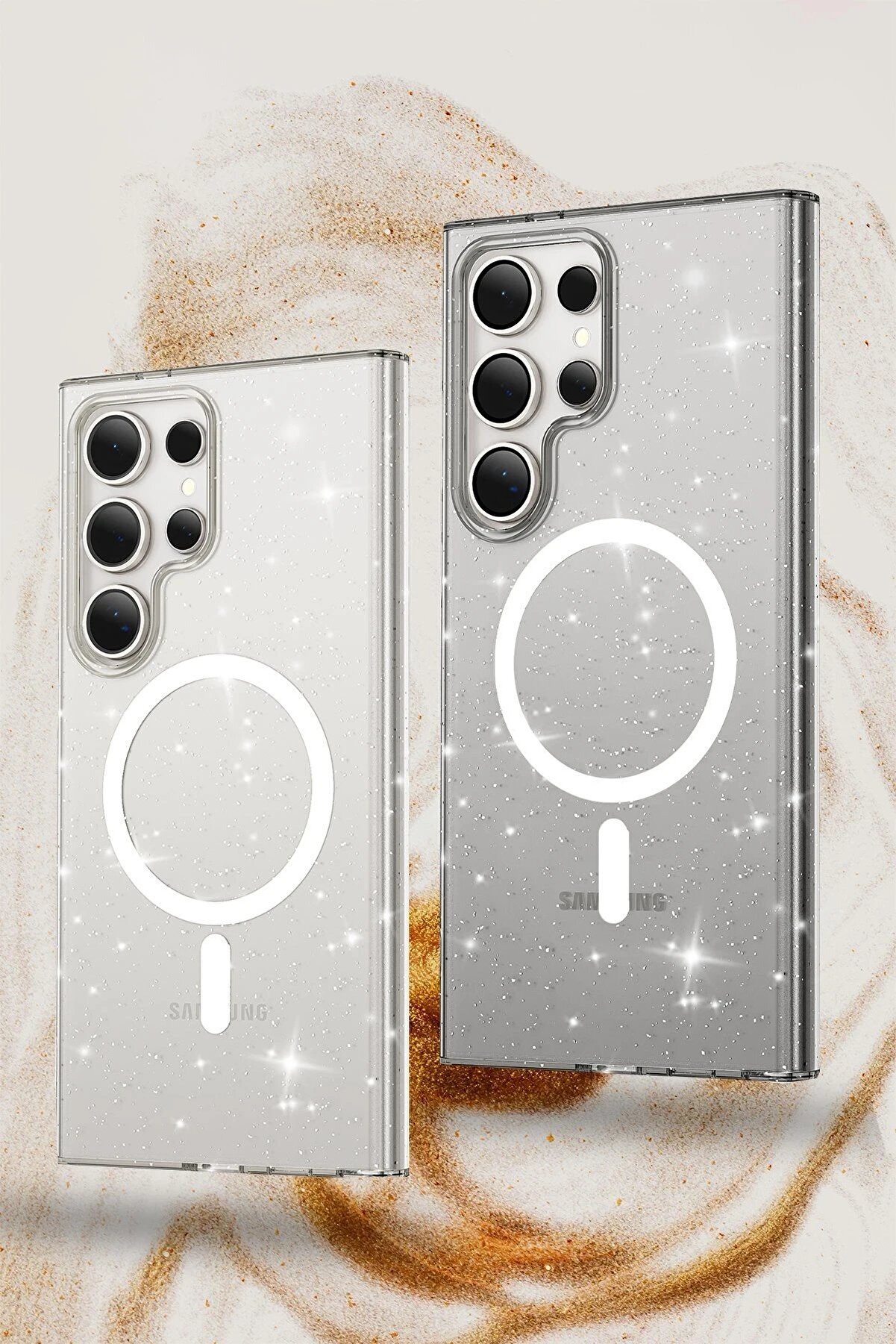 Samsung Galaxy S23 Kılıf Glow Magsafe Kapak - Şeffaf - Dropx1277-7855