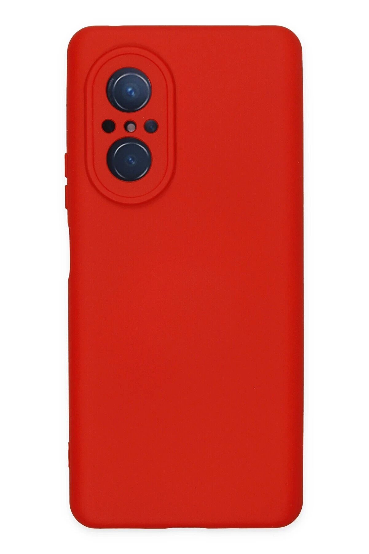 CepteToptan Huawei Nova 9 SE Kılıf Nano i&ccedil;i Kadife Silikon - Kırmızı - DROPX1318-8514