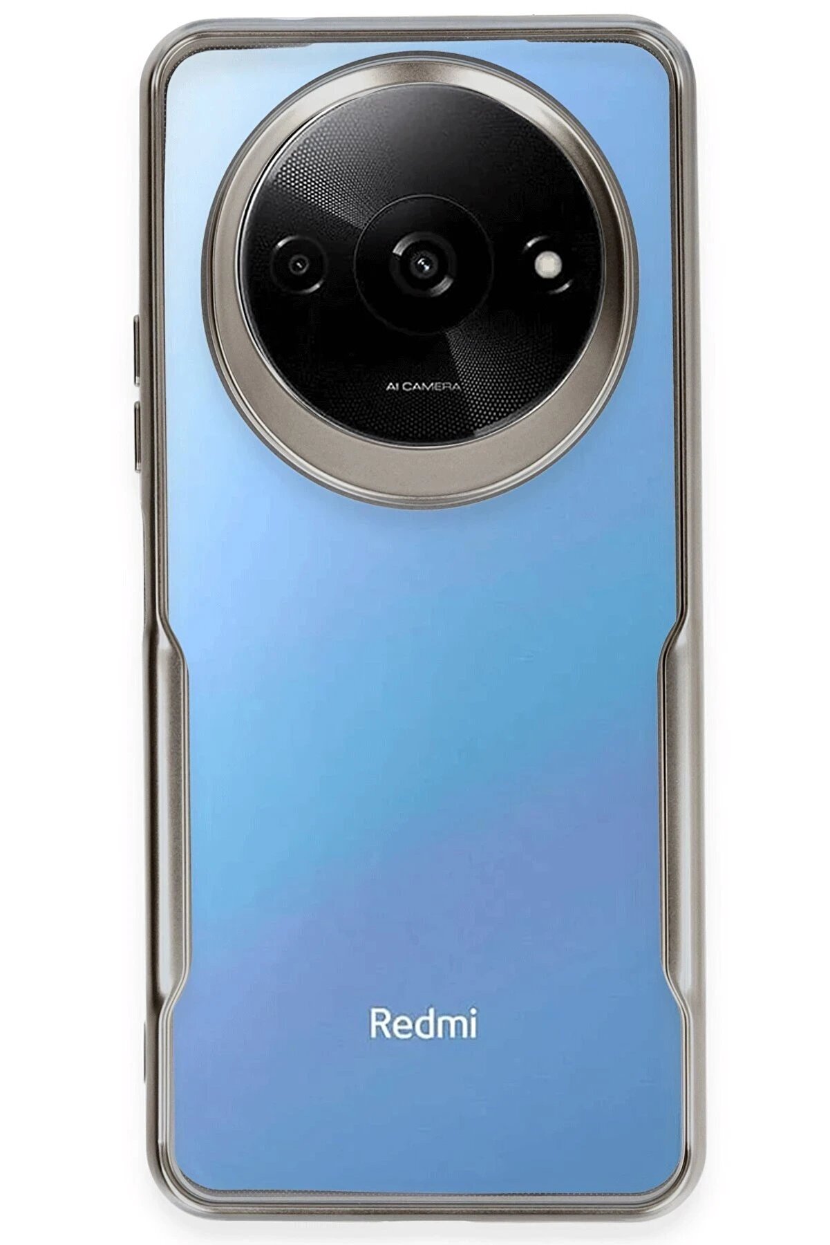 CepteToptan Xiaomi Redmi A3 4G Kılıf Boyi Silikon Kapak - Titan Gri - DROPX2821-1048