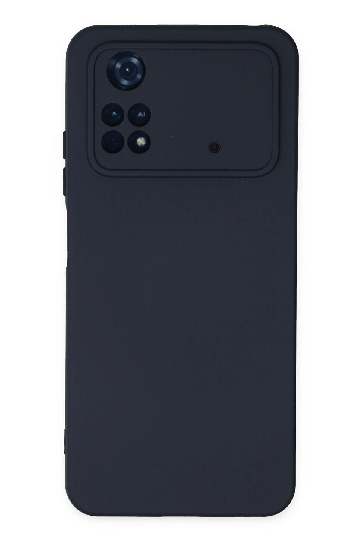 CepteToptan Xiaomi Poco M4 Pro 4G Kılıf Nano içi Kadife Silikon - Lacivert - DROPX6550-7185