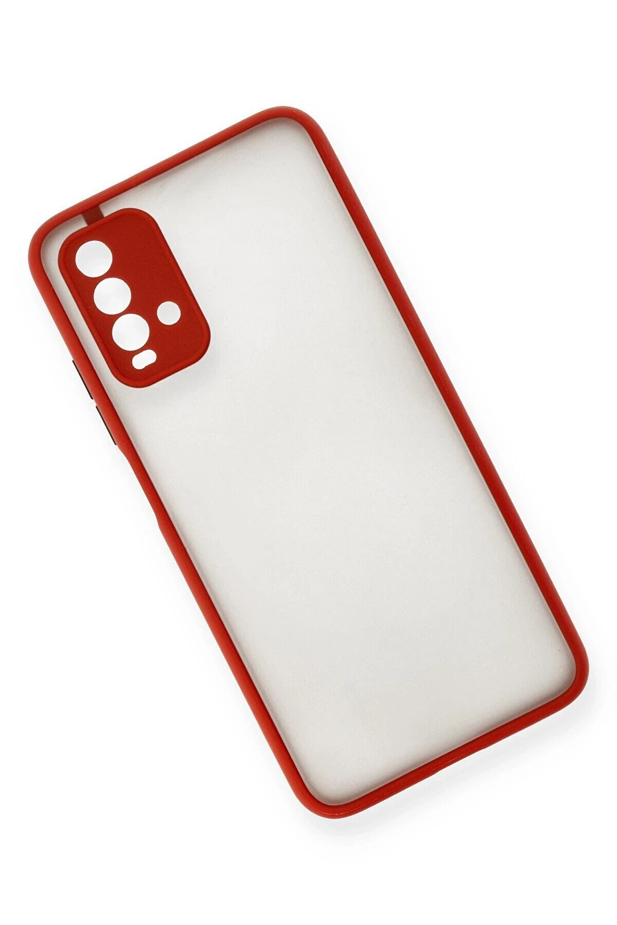 Xi̇aomi̇ Redmi̇ 9T Kılıf Montreal Si̇li̇kon Kapak - Kırmızı - Dropx2558-4292