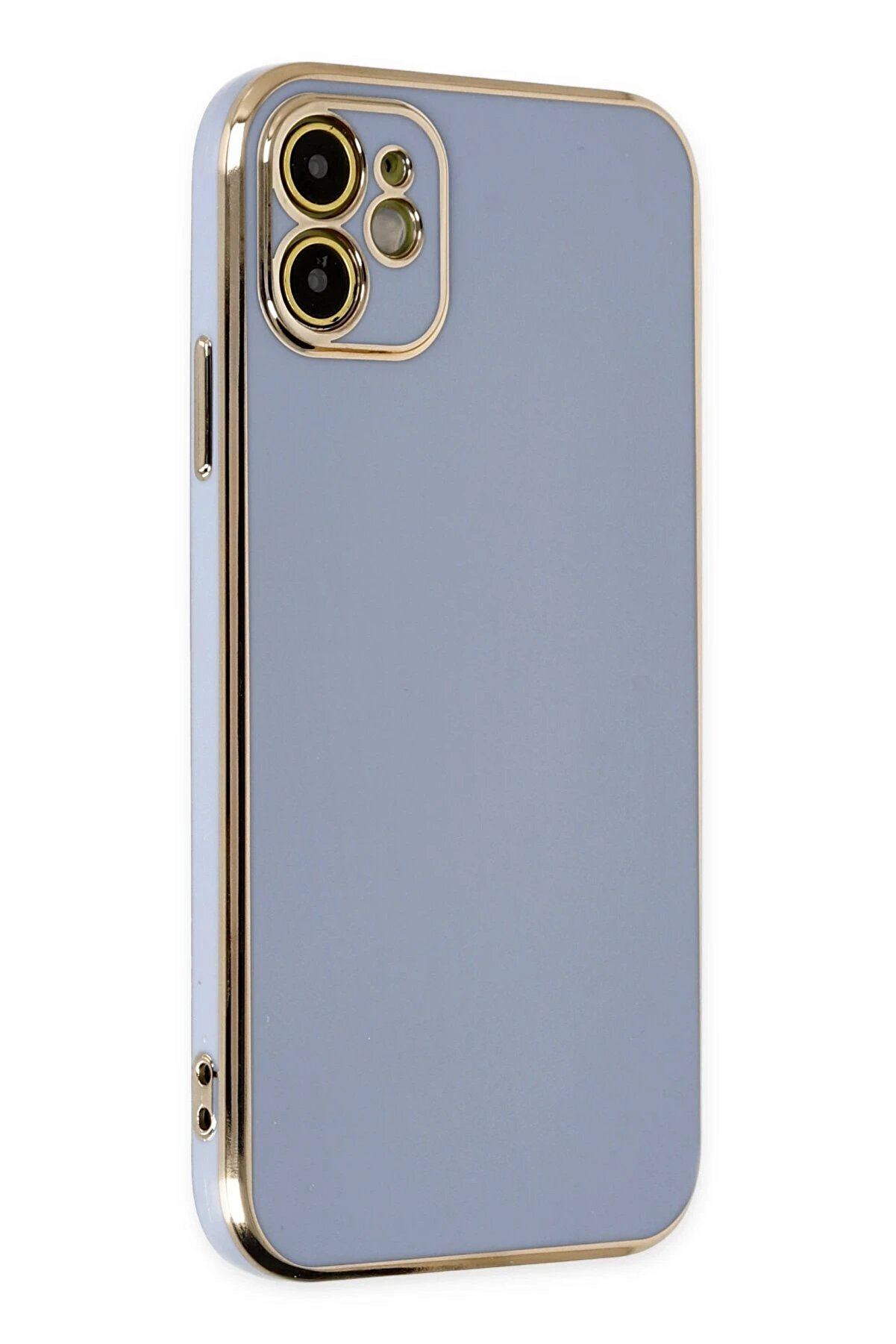 CepteToptan iPhone 12 Kılıf Volet Silikon - Mavi - DROPX7288-2274