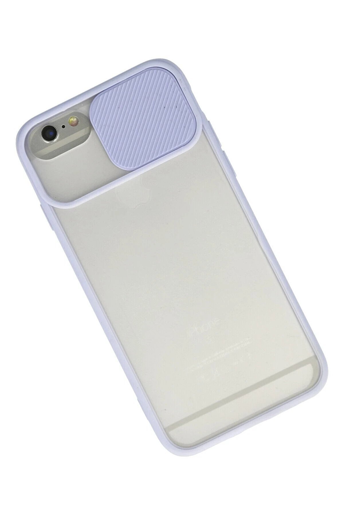 İphone 6 Kılıf Palm Buzlu Kamera Sürgülü Si̇li̇kon - Li̇la - Dropx8950-3288