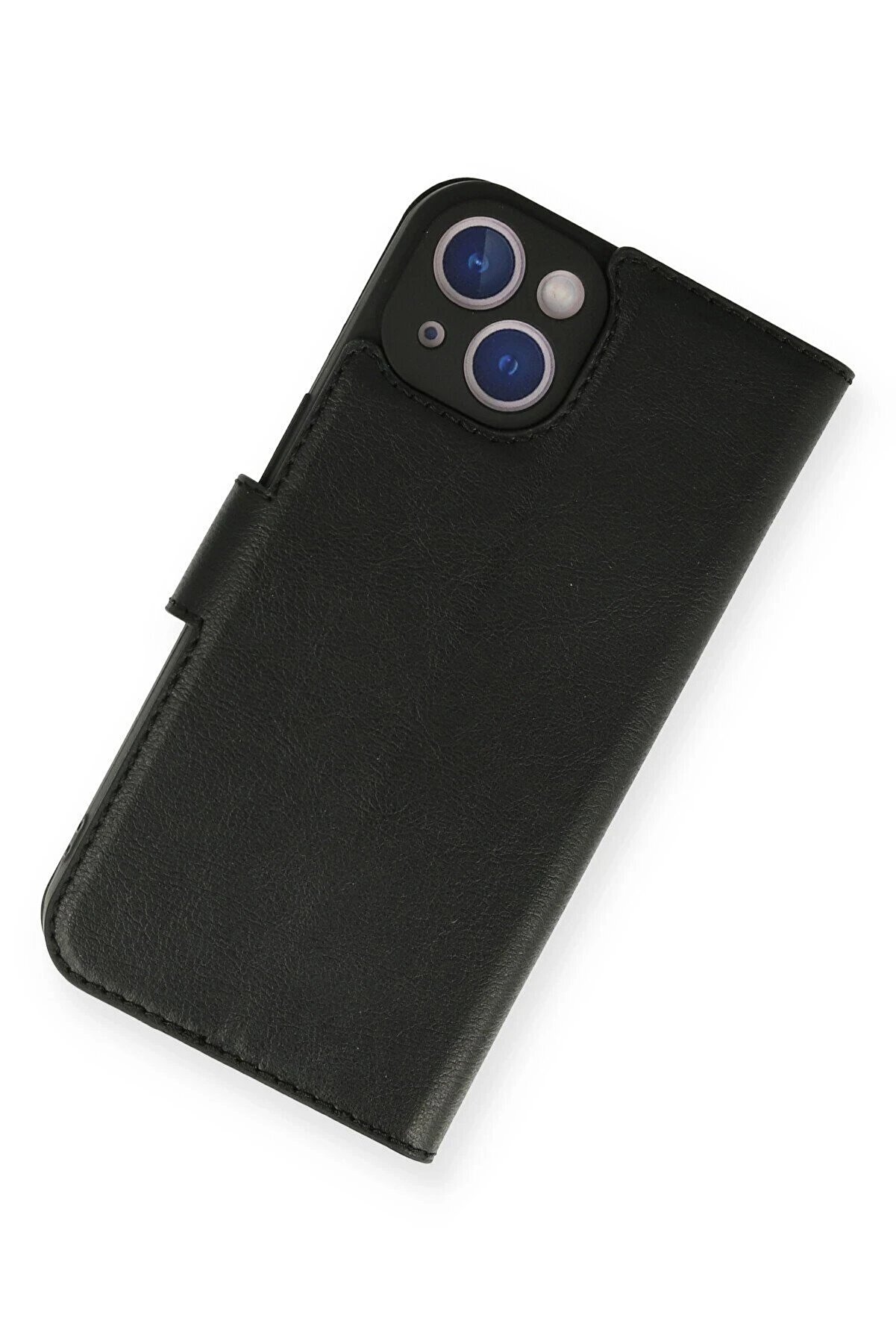 İphone 14 Kılıf Trend S Plus Kapaklı Kılıf - Si̇yah - Dropx9051-2615