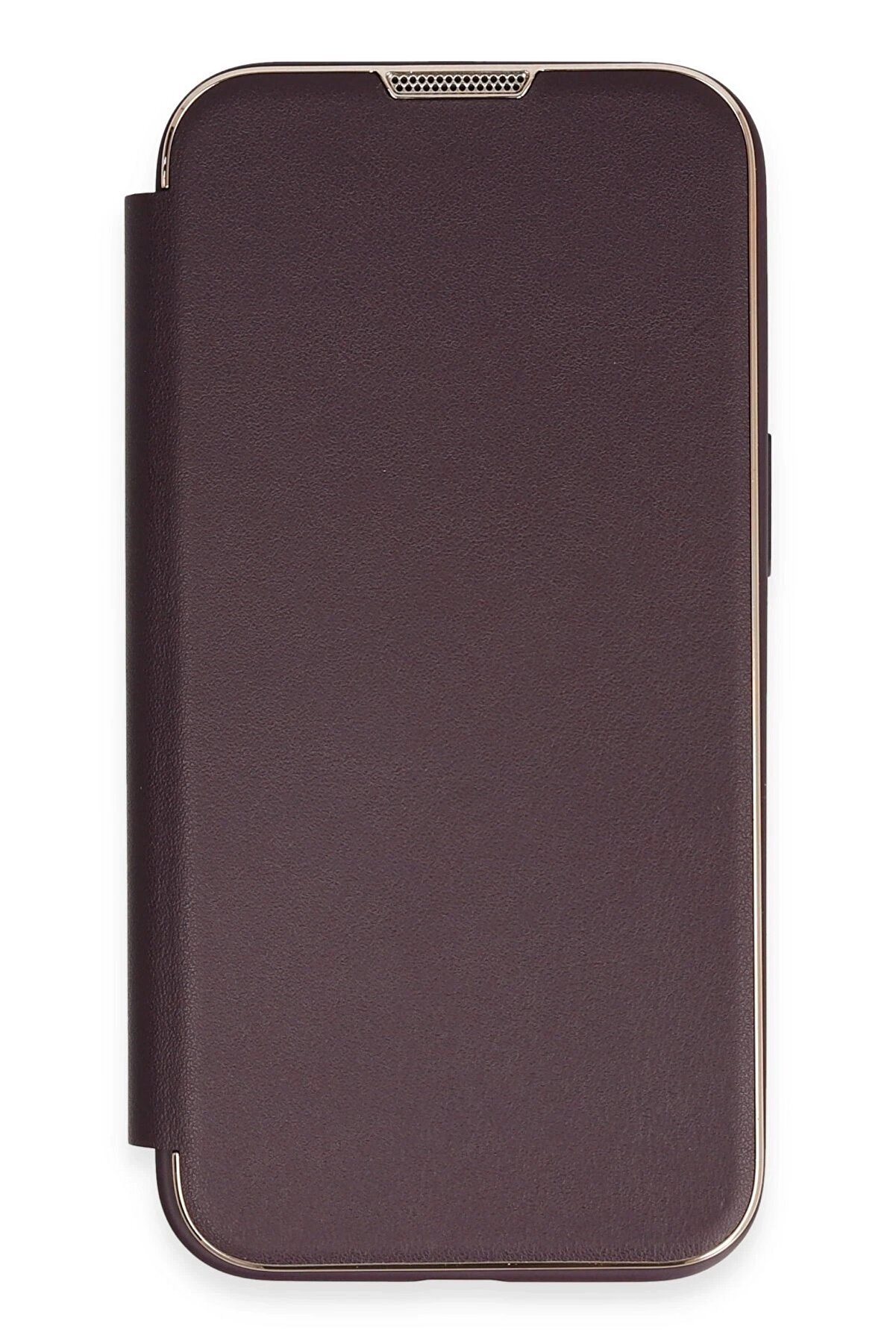 İphone 14 Pro Max Kılıf Dolpi̇n Kapaklı - Deri̇n Mor - Dropx7263-8883