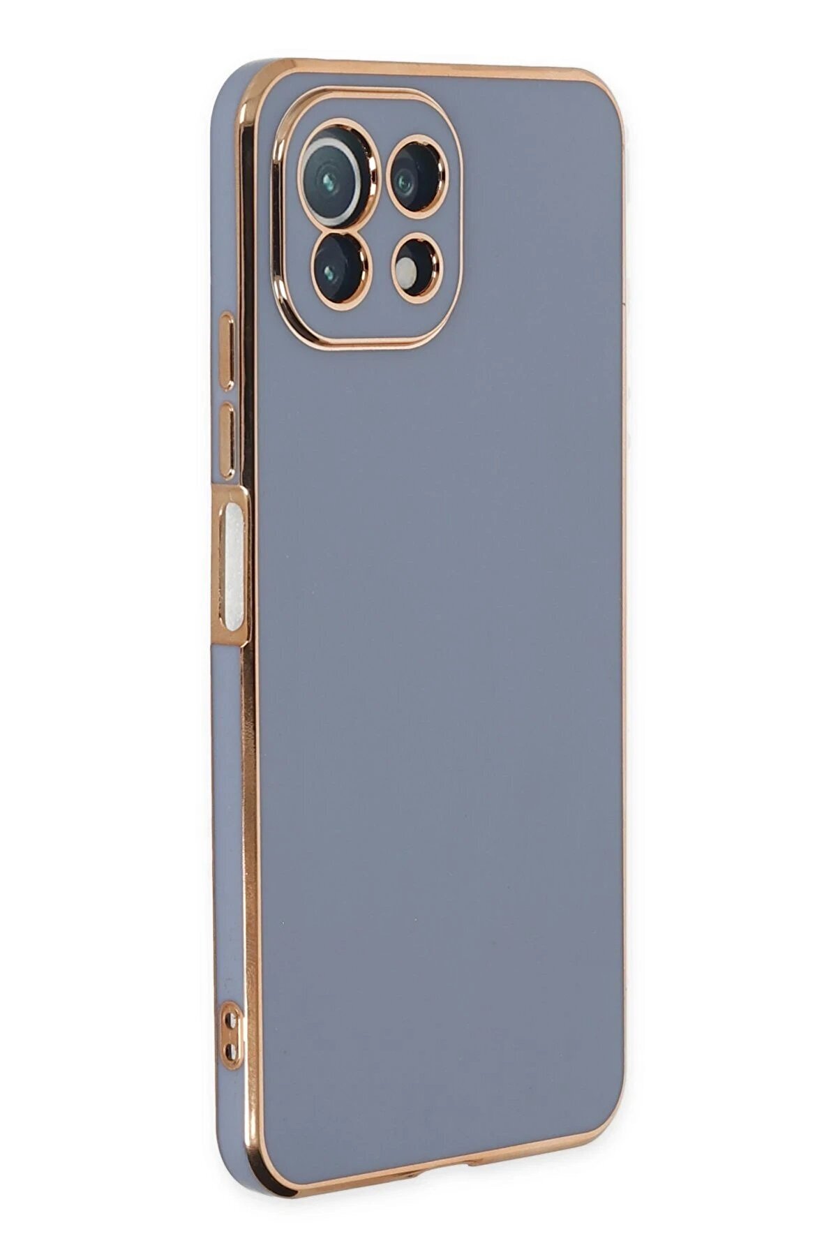 CepteToptan Xiaomi Mİ 11 Lite Kılıf Volet Silikon - Mavi - DROPX9966-1647