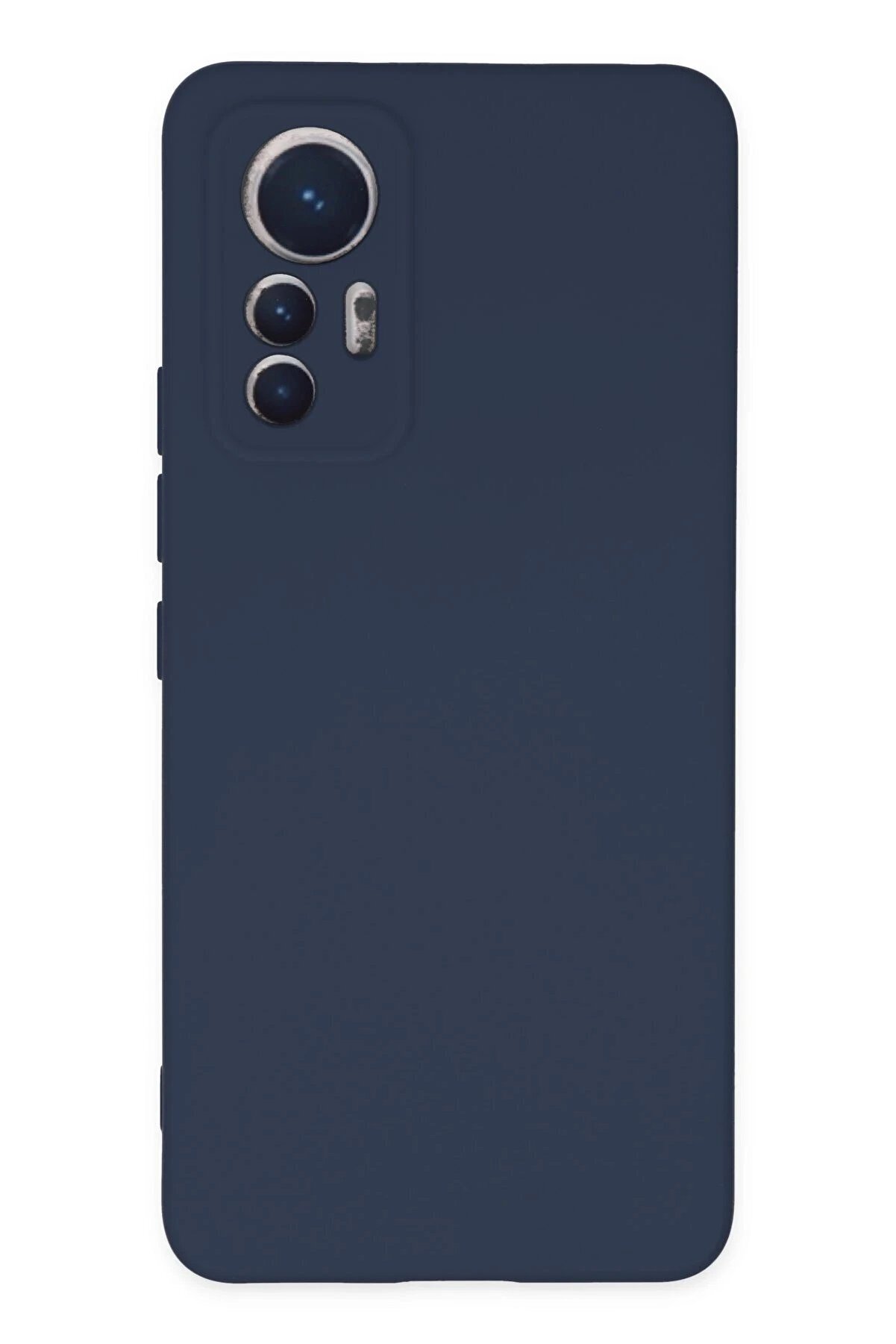 CepteToptan Xiaomi Mi 12 Lite Kılıf Nano içi Kadife Silikon - Lacivert - DROPX5082-4822