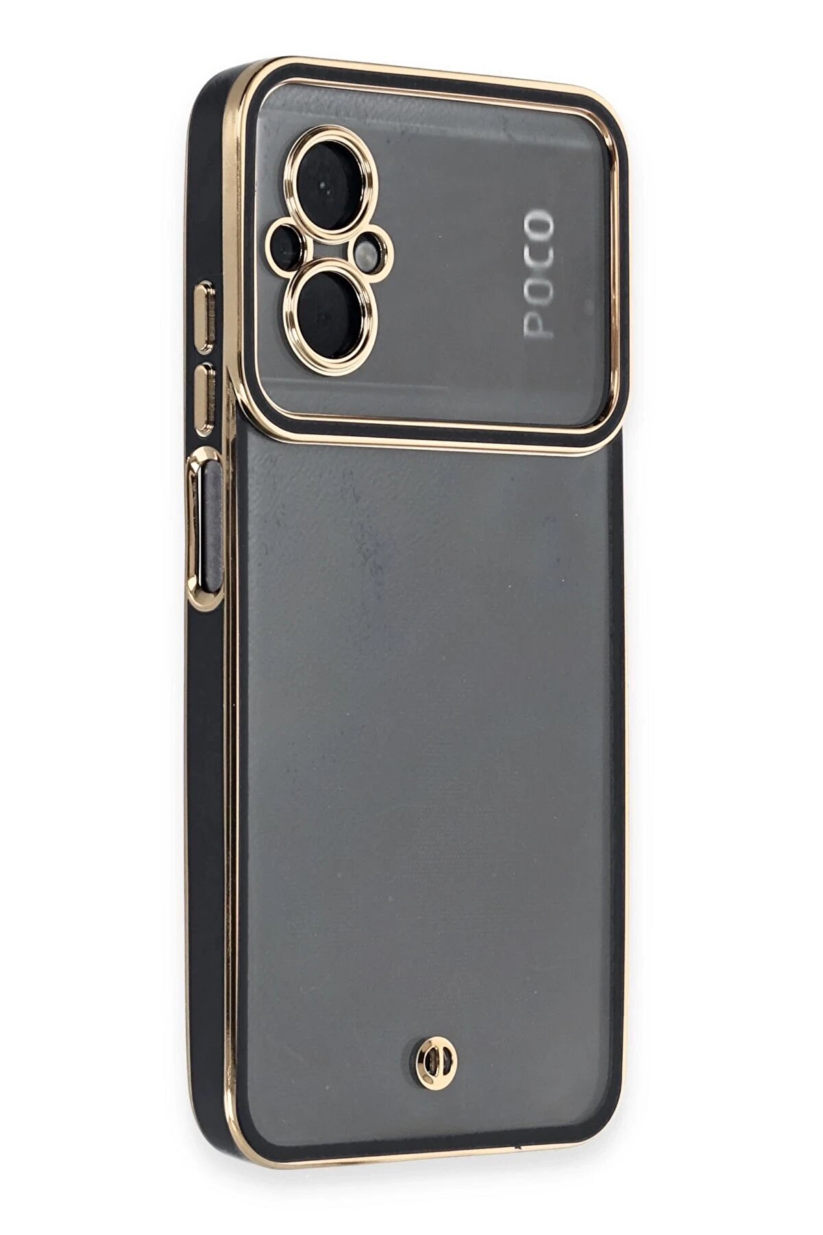 CepteToptan Xiaomi Poco M5 Kılıf Liva Lens Silikon - Siyah - DROPX1915-7759