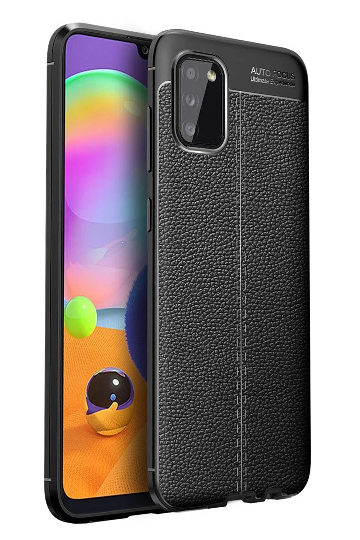 CepteToptan Samsung Galaxy A02S Kılıf Auto Focus Kapak - Siyah - DROPX6555-1463