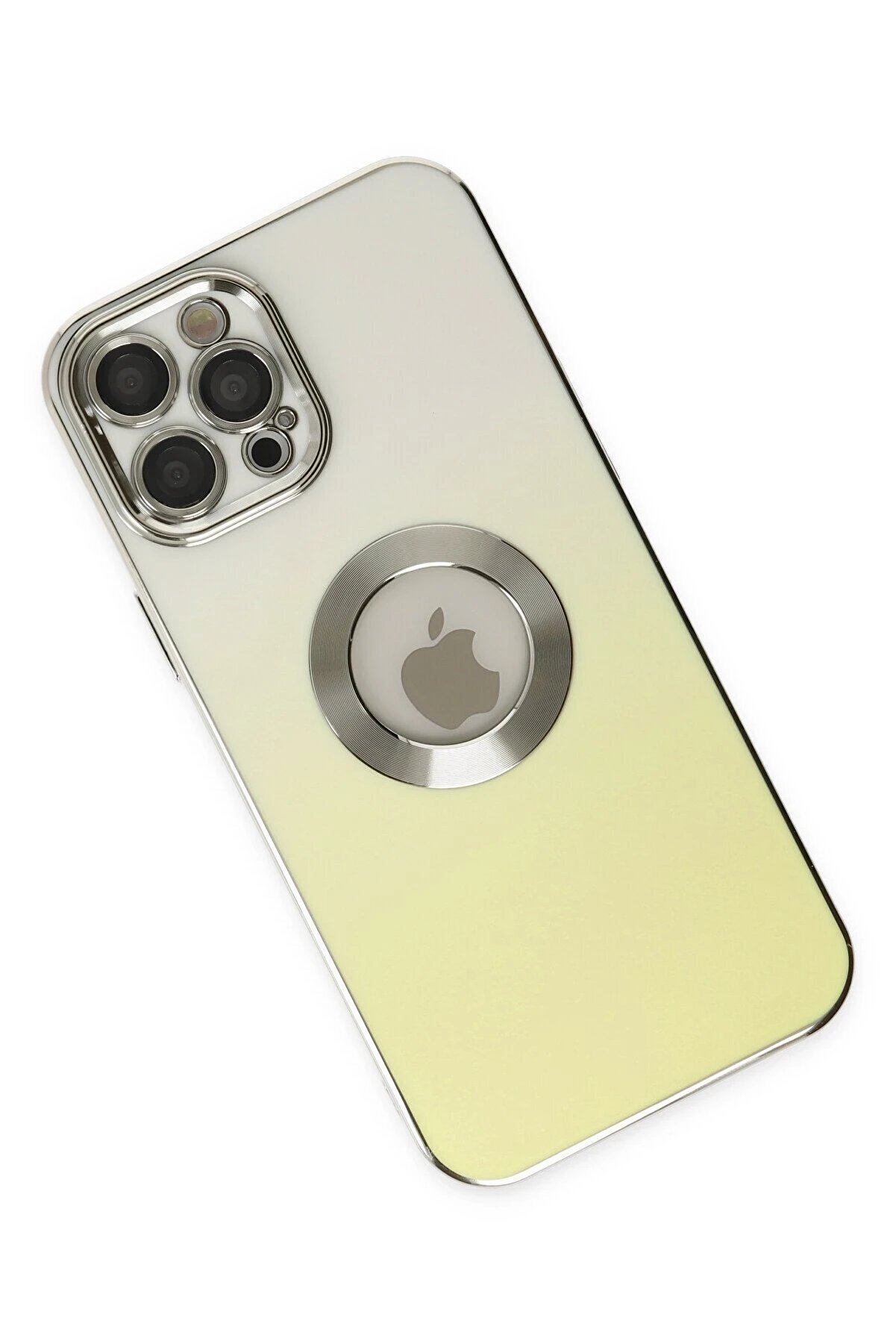 İphone 12 Pro Max Kılıf Best Si̇li̇kon - Sarı - Dropx2578-8572