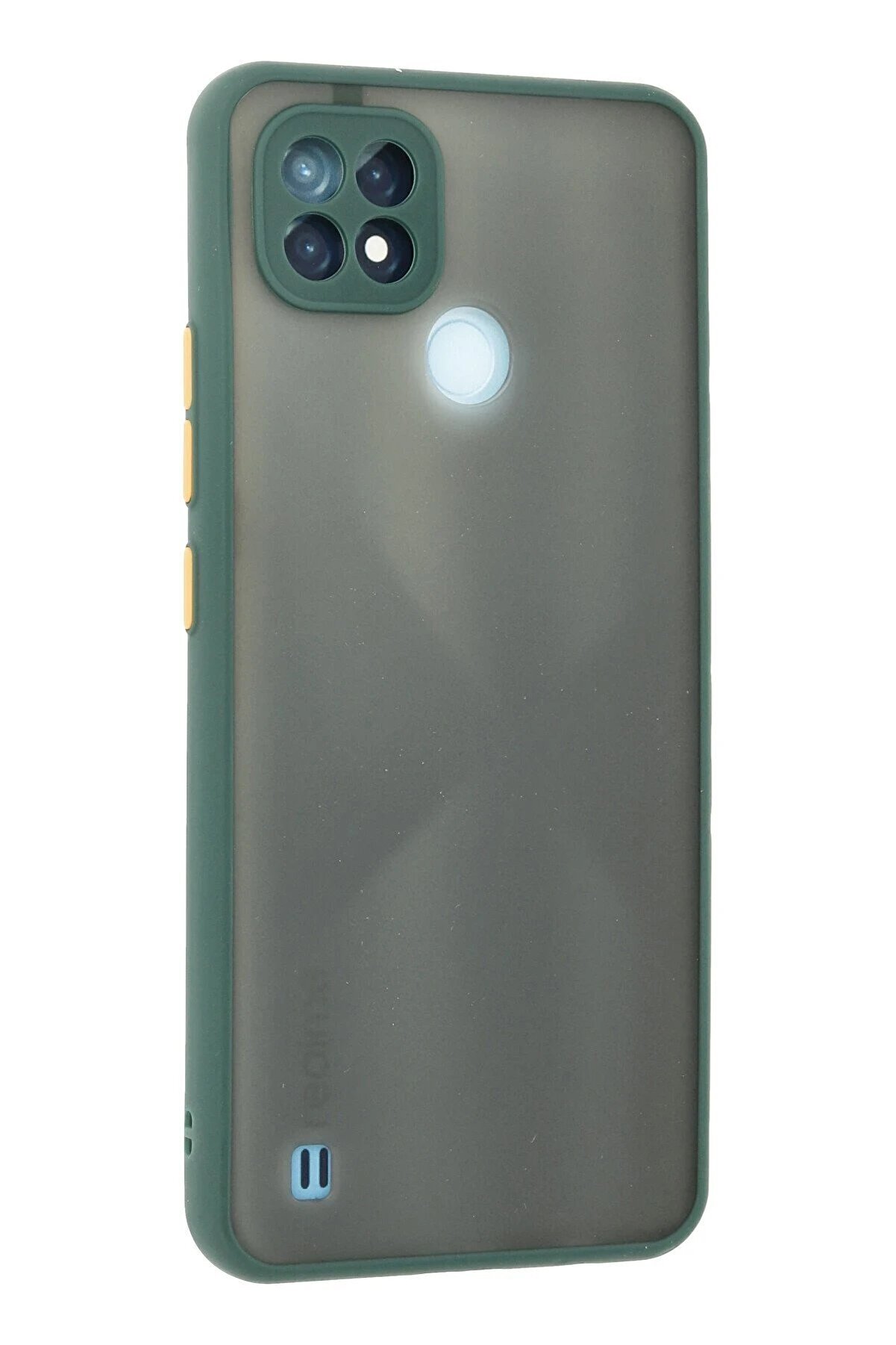 Realme C21 Kılıf Montreal Si̇li̇kon Kapak - Yeşi̇l - Dropx1435-2456