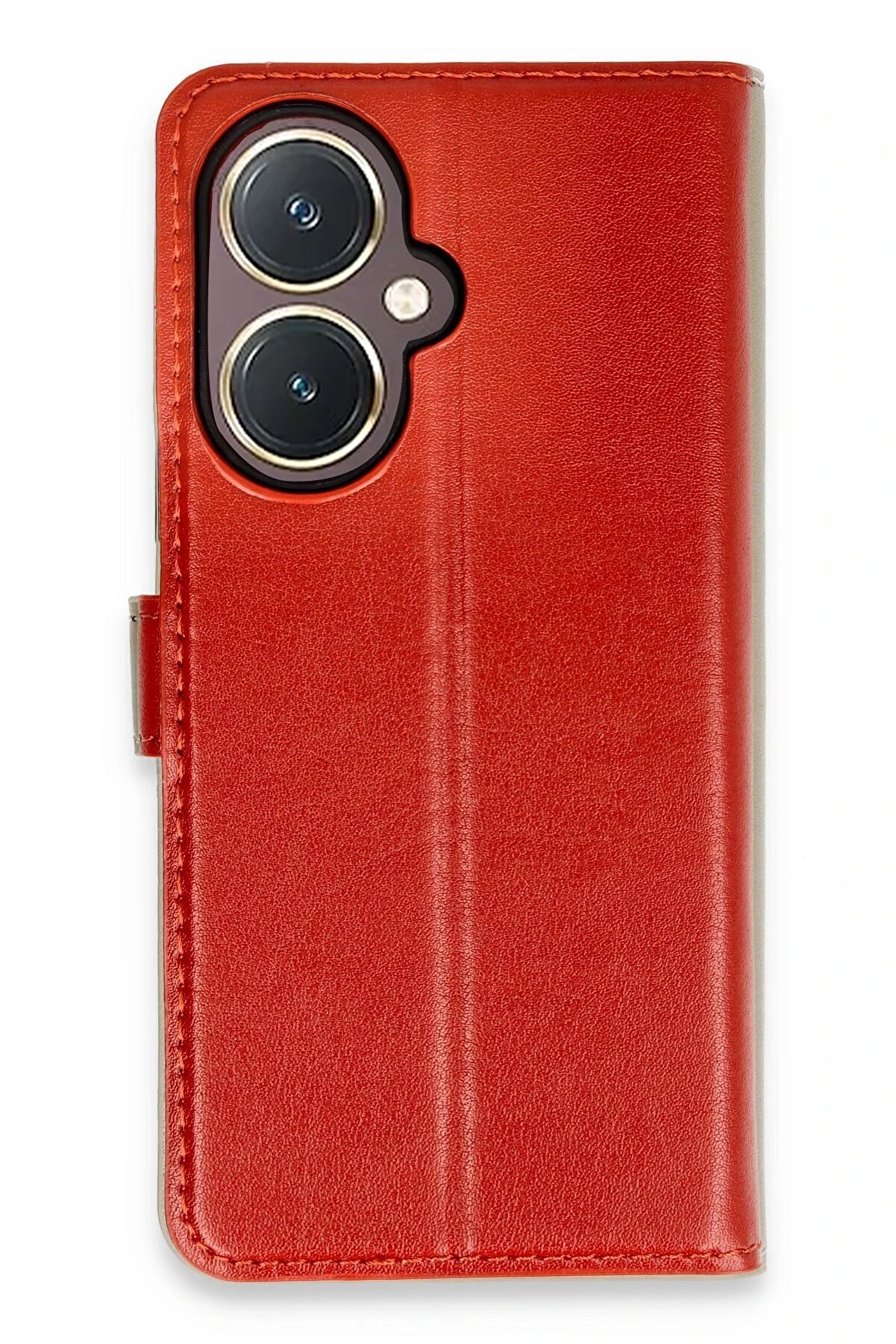 CepteToptan Vivo Y27 Kılıf Trend S Plus Kapaklı Kılıf - Kırmızı - DROPX5920-5861