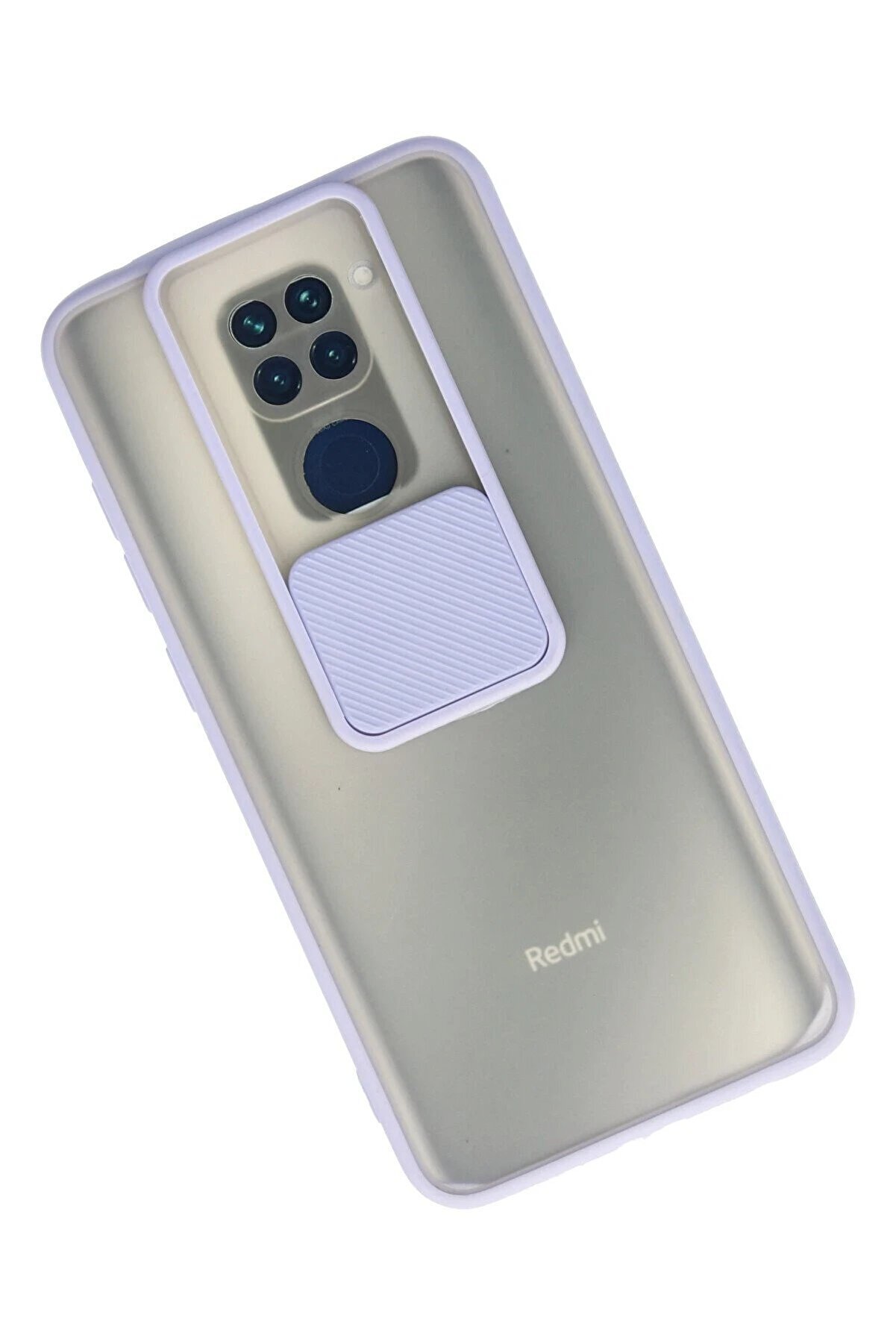 Xi̇aomi̇ Redmi̇ Note 9 Kılıf Palm Buzlu Kamera Sürgülü Si̇li̇kon - Li̇la - Dropx2520-6503