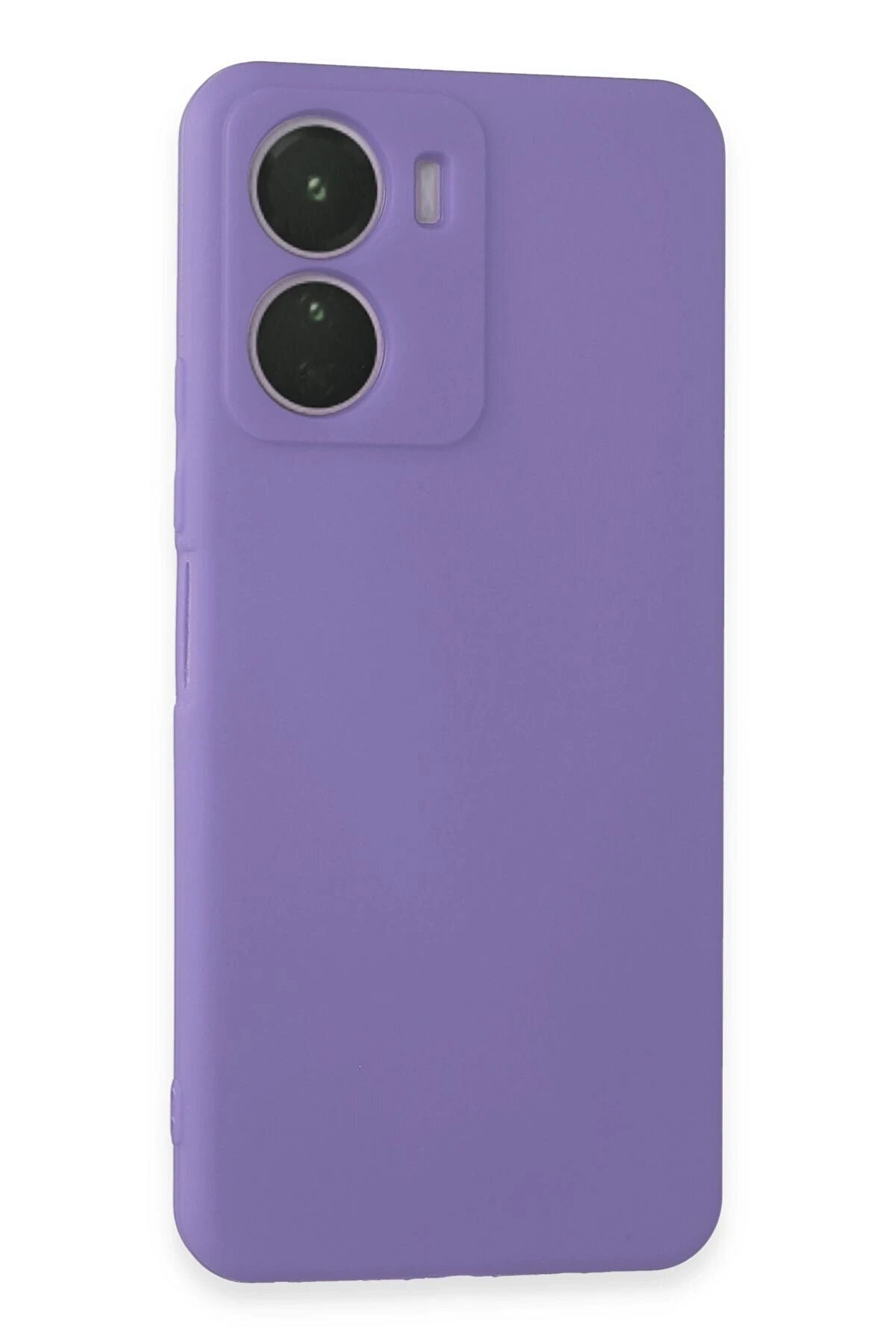 CepteToptan Vivo Y16 Kılıf First Silikon - Lila - DROPX1987-7535