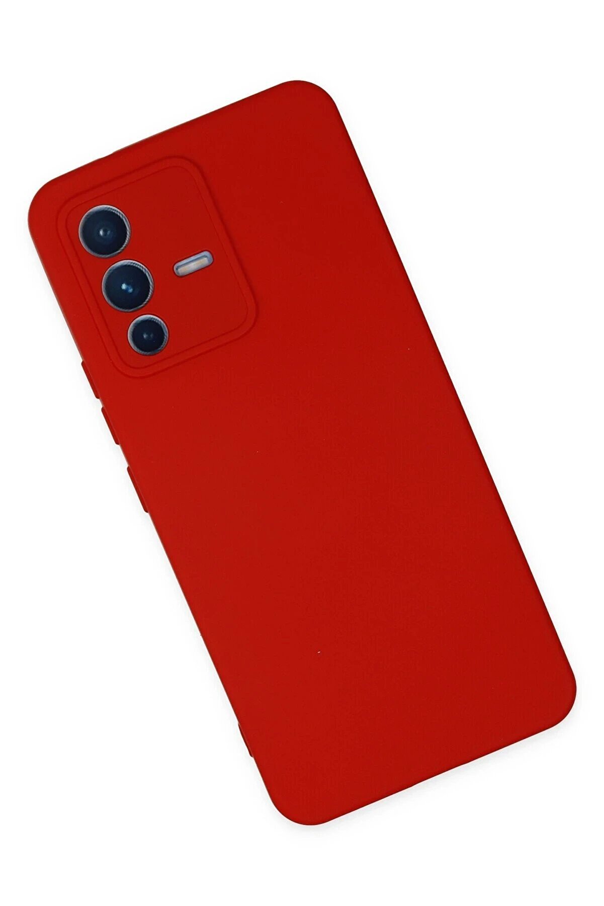 Vi̇vo V23 5G Kılıf Nano İçi̇ Kadi̇fe Si̇li̇kon - Kırmızı - Dropx4979-3692