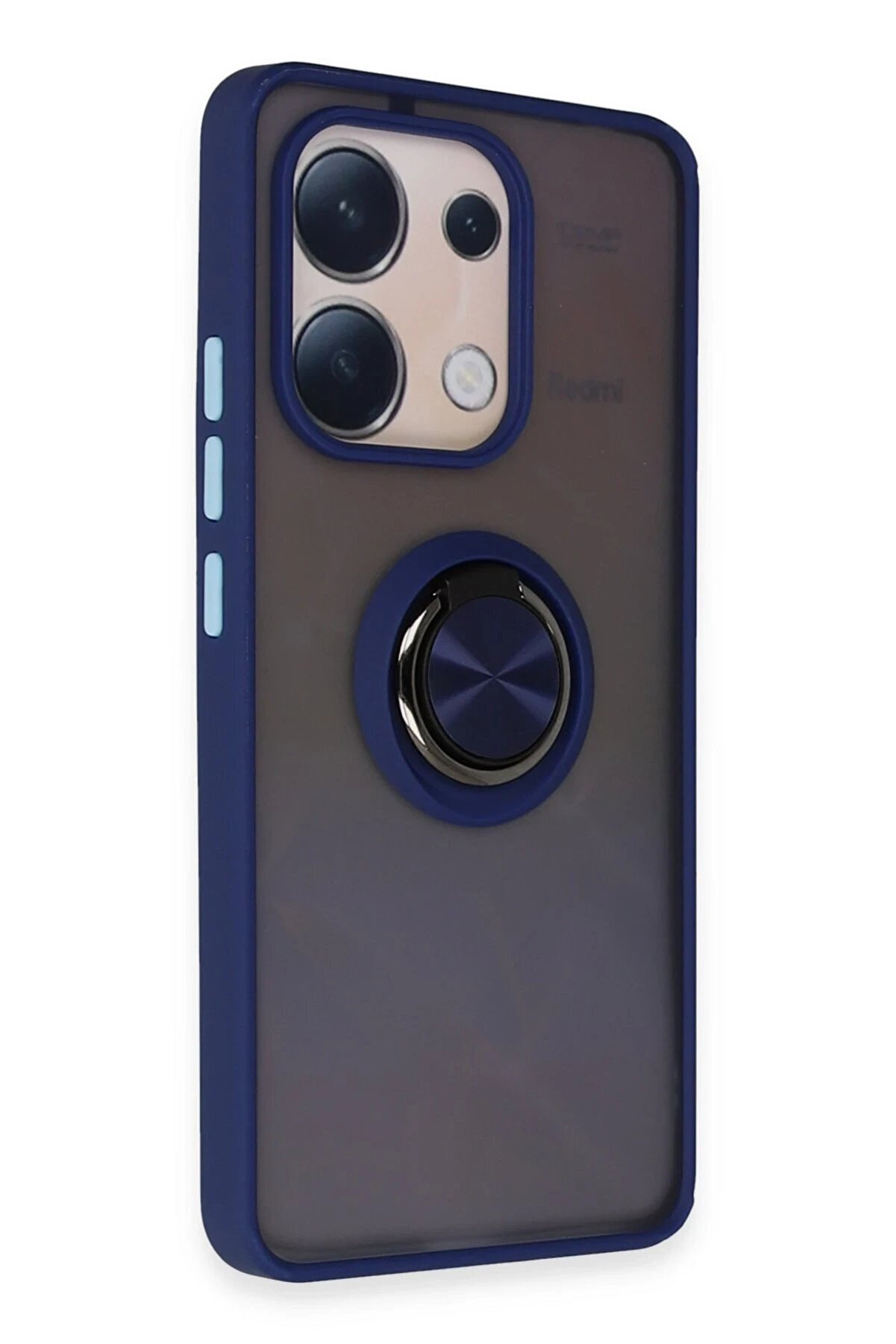 Xi̇aomi̇ Redmi̇ Note 13 4G Kılıf Montreal Yüzüklü Si̇li̇kon Kapak - Laci̇vert - Dropx5136-1831