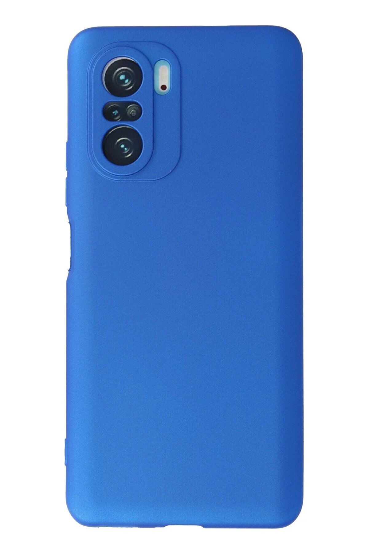CepteToptan Xiaomi Poco F3 Kılıf First Silikon - Mavi - DROPX7046-8891