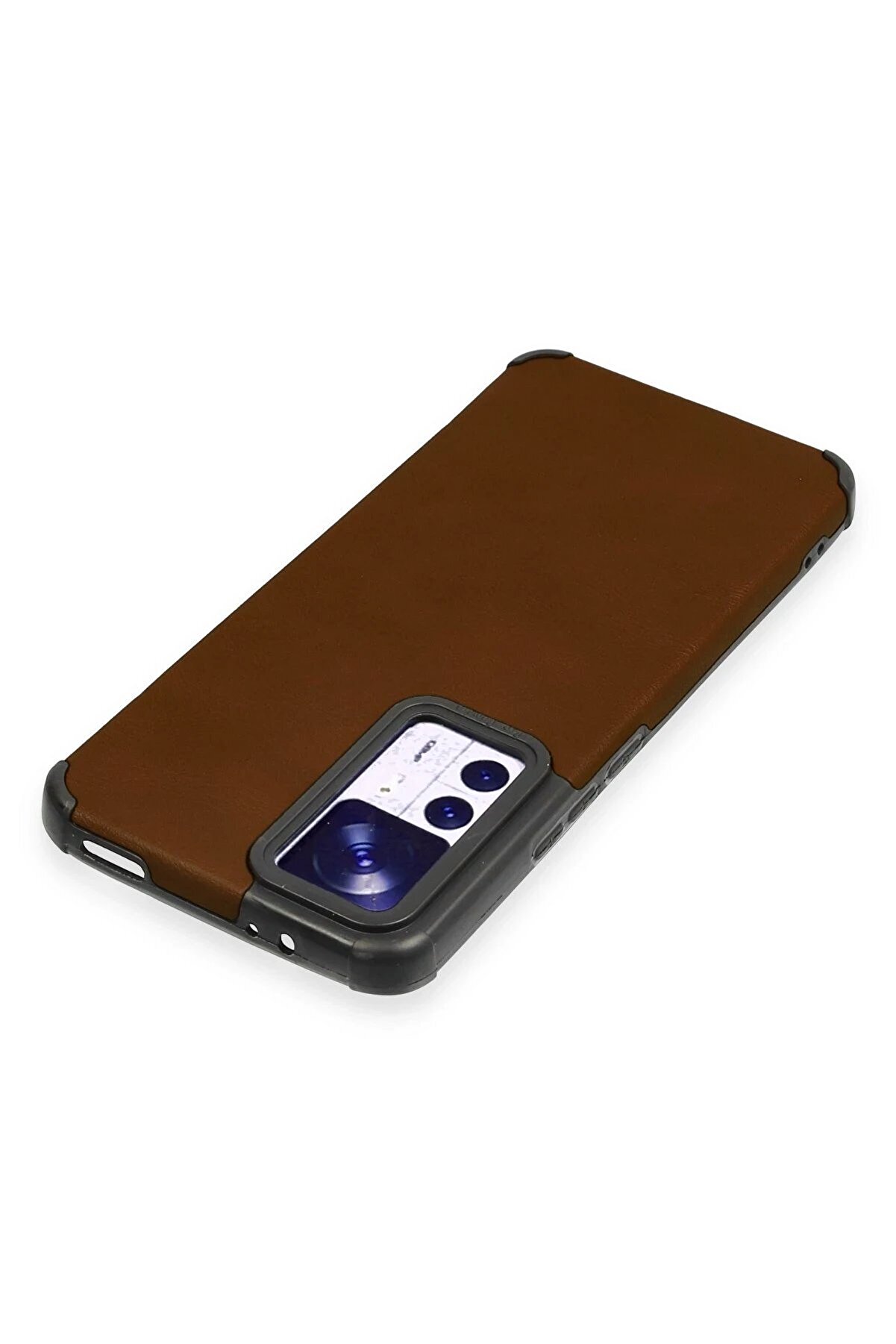 Xi̇aomi̇ Mi̇ 12T Kılıf Loop Deri̇ Si̇li̇kon - Kahverengi̇ - Dropx7434-6379