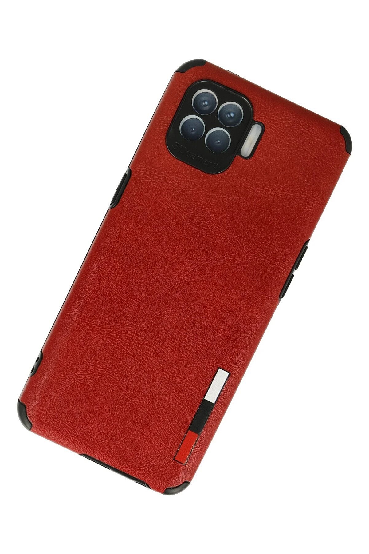 Oppo Reno 4 Li̇te Kılıf Loop Deri̇ Si̇li̇kon - Kırmızı - Dropx2990-4517