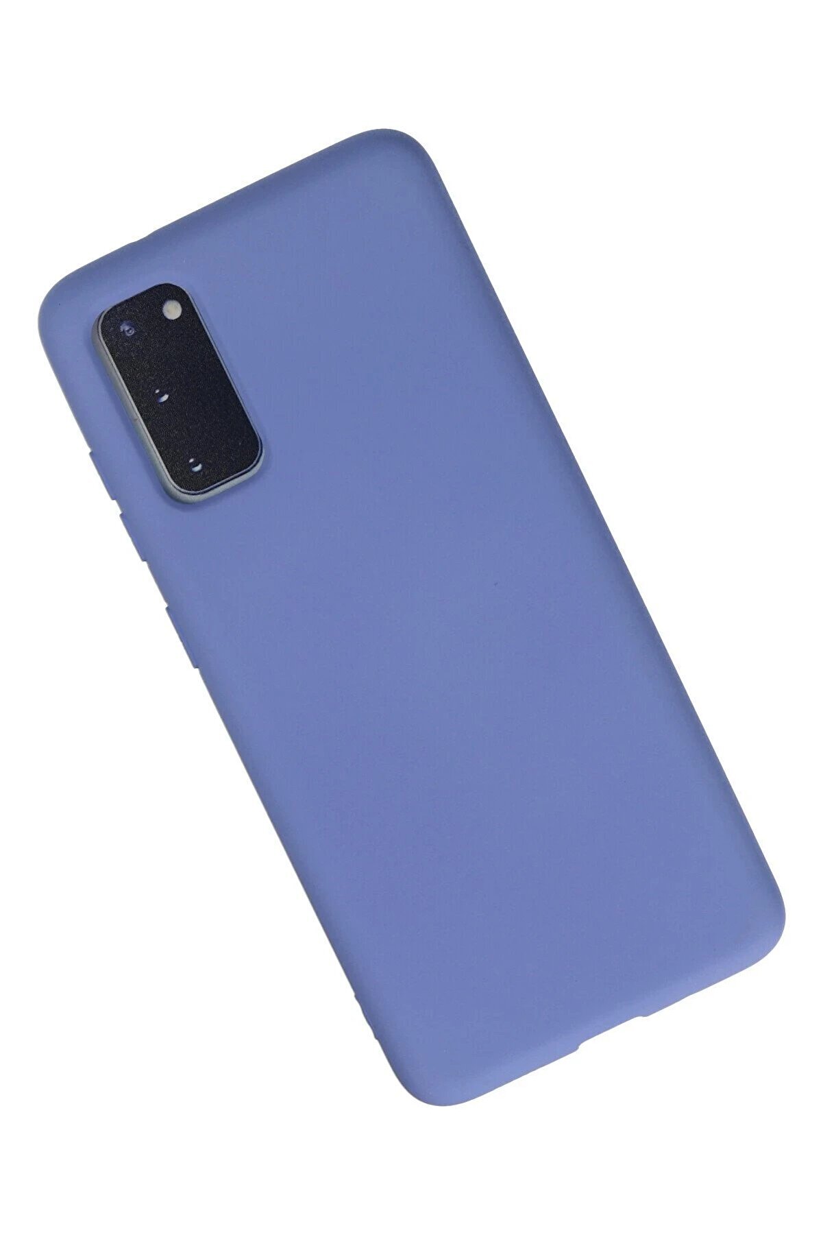 Samsung Galaxy S20 Kılıf Nano İçi̇ Kadi̇fe Si̇li̇kon - Li̇la - Dropx5437-7009