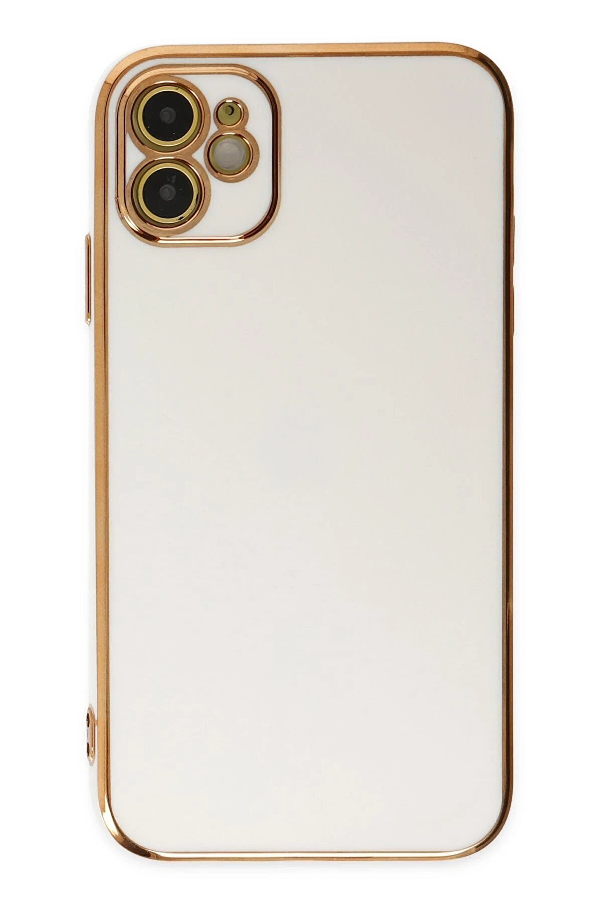 İphone 12 Kılıf Volet Si̇li̇kon - Beyaz - Dropx6456-8447