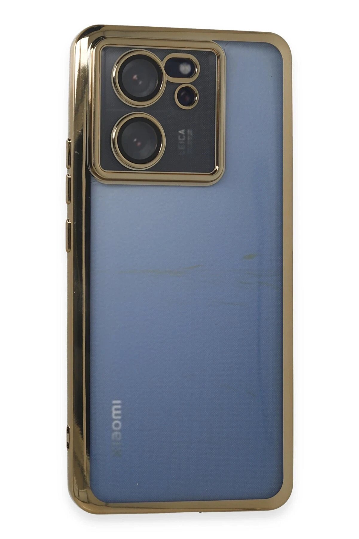 CepteToptan Xiaomi Mi 13T Kılıf Lensli Silikon - Gold - DROPX5069-5349