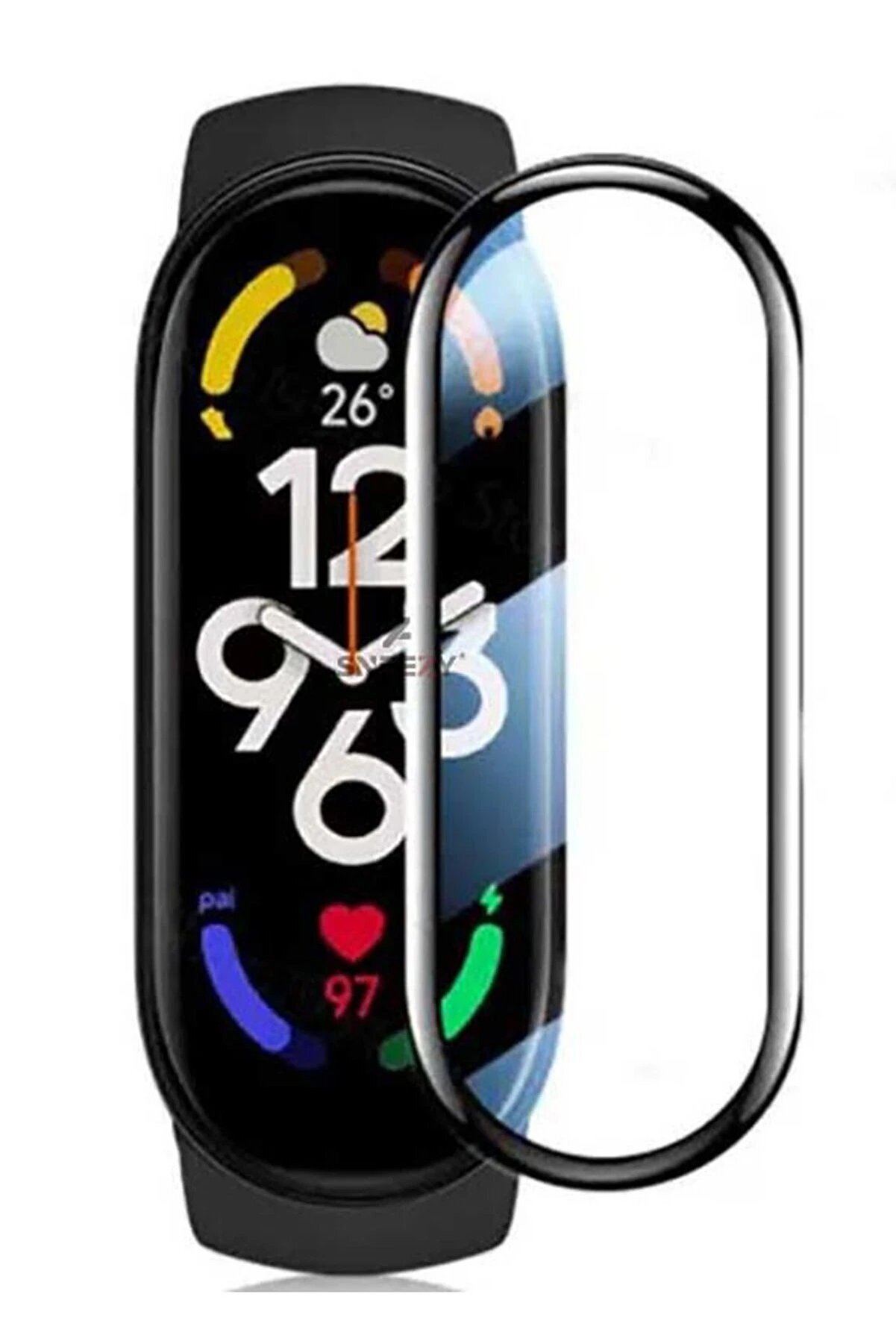 CepteToptan Xiaomi Mi Band 5 Polymer Nano Ekran Koruyucu - Şeffaf - DROPX5397-3002