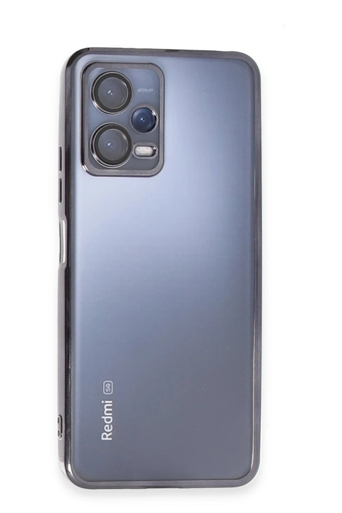 CepteToptan Xiaomi Redmi Note 12 5G Kılıf Lensli Silikon - Siyah - DROPX5505-2213