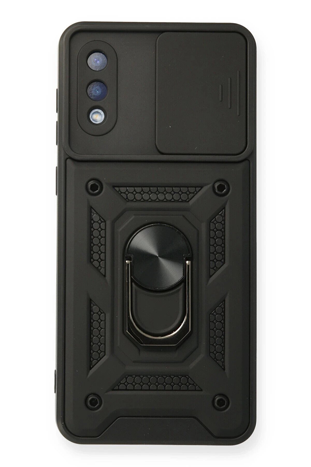 CepteToptan Samsung Galaxy A02 Kılıf Pars Lens Y&uuml;z&uuml;kl&uuml; Silikon - Siyah - DROPX2170-8706