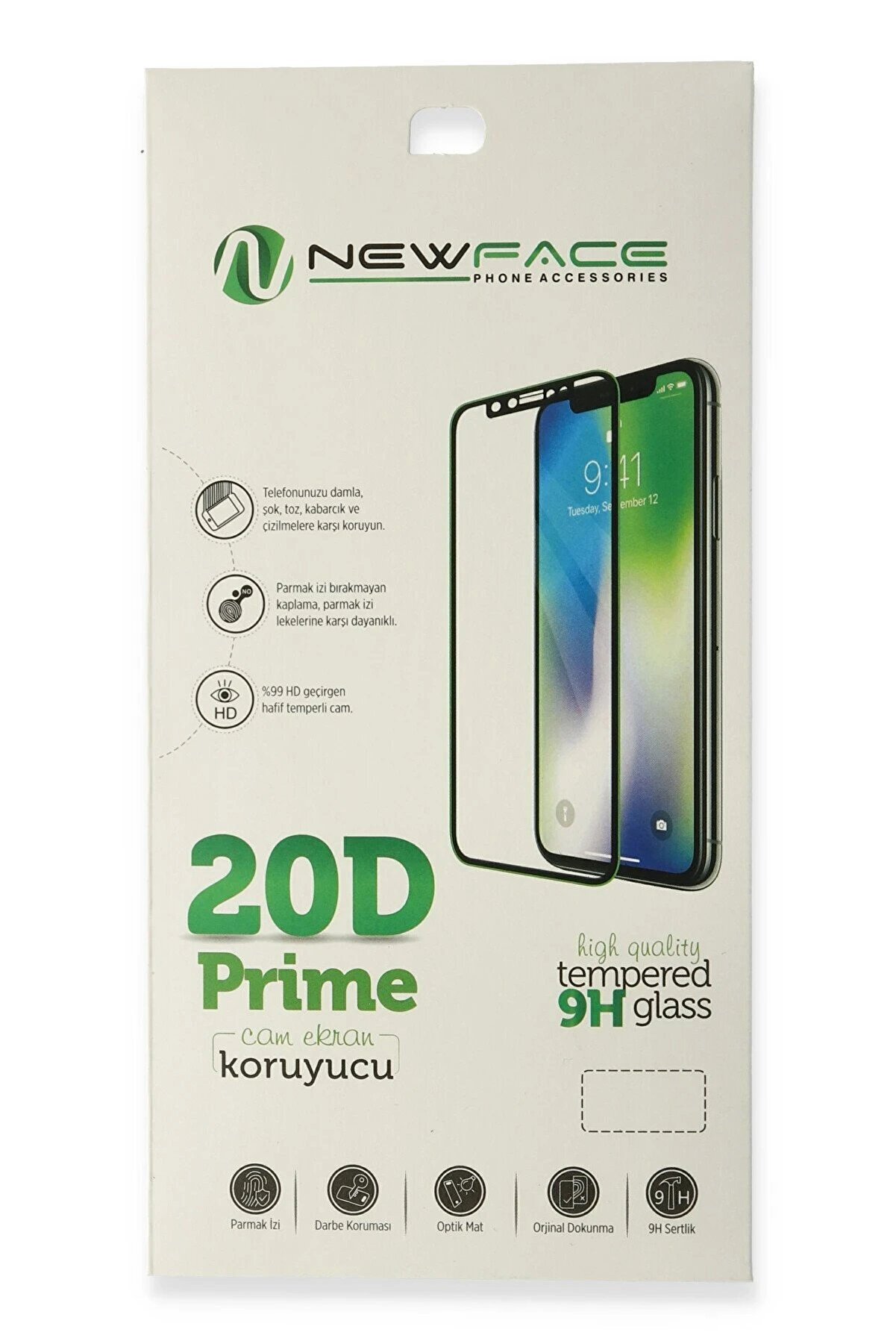 CepteToptan iPhone 6 Plus 20D Premium Cam Ekran Koruyucu - Siyah - DROPX2668-5653